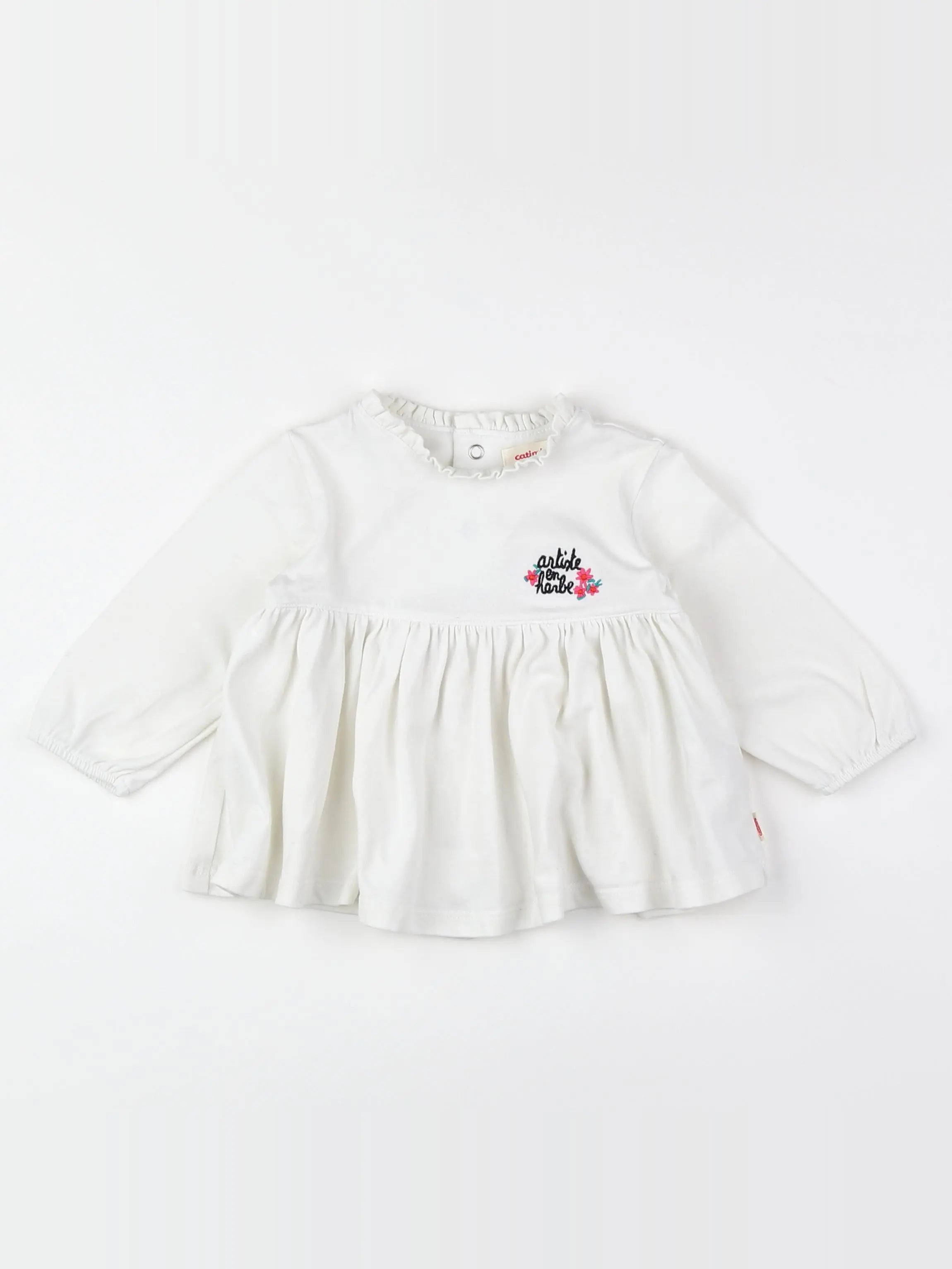 Catimini - tee-shirt blanc - 12 mois