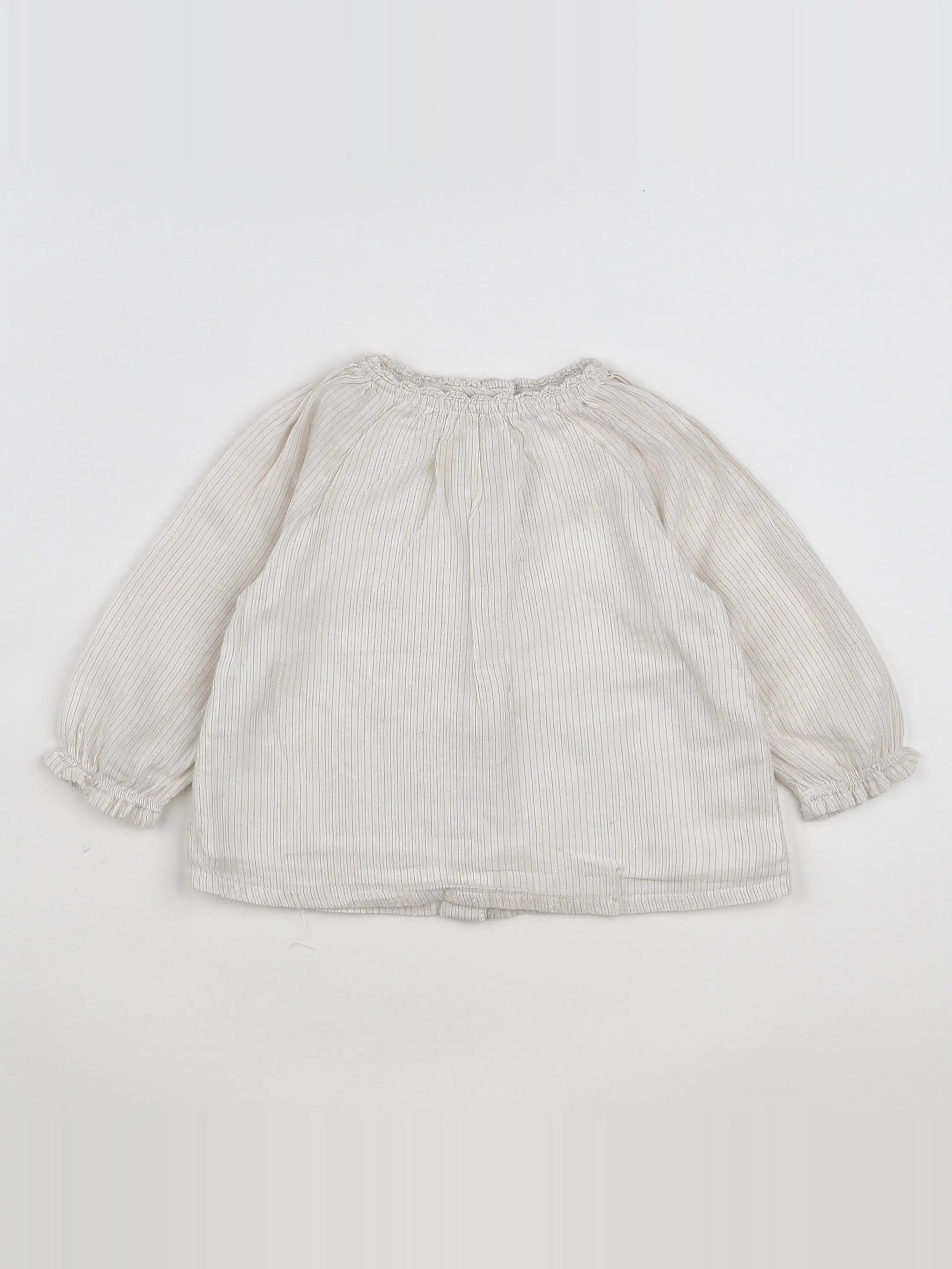 Tape à l'oeil - blouse blanc, or - 12 mois