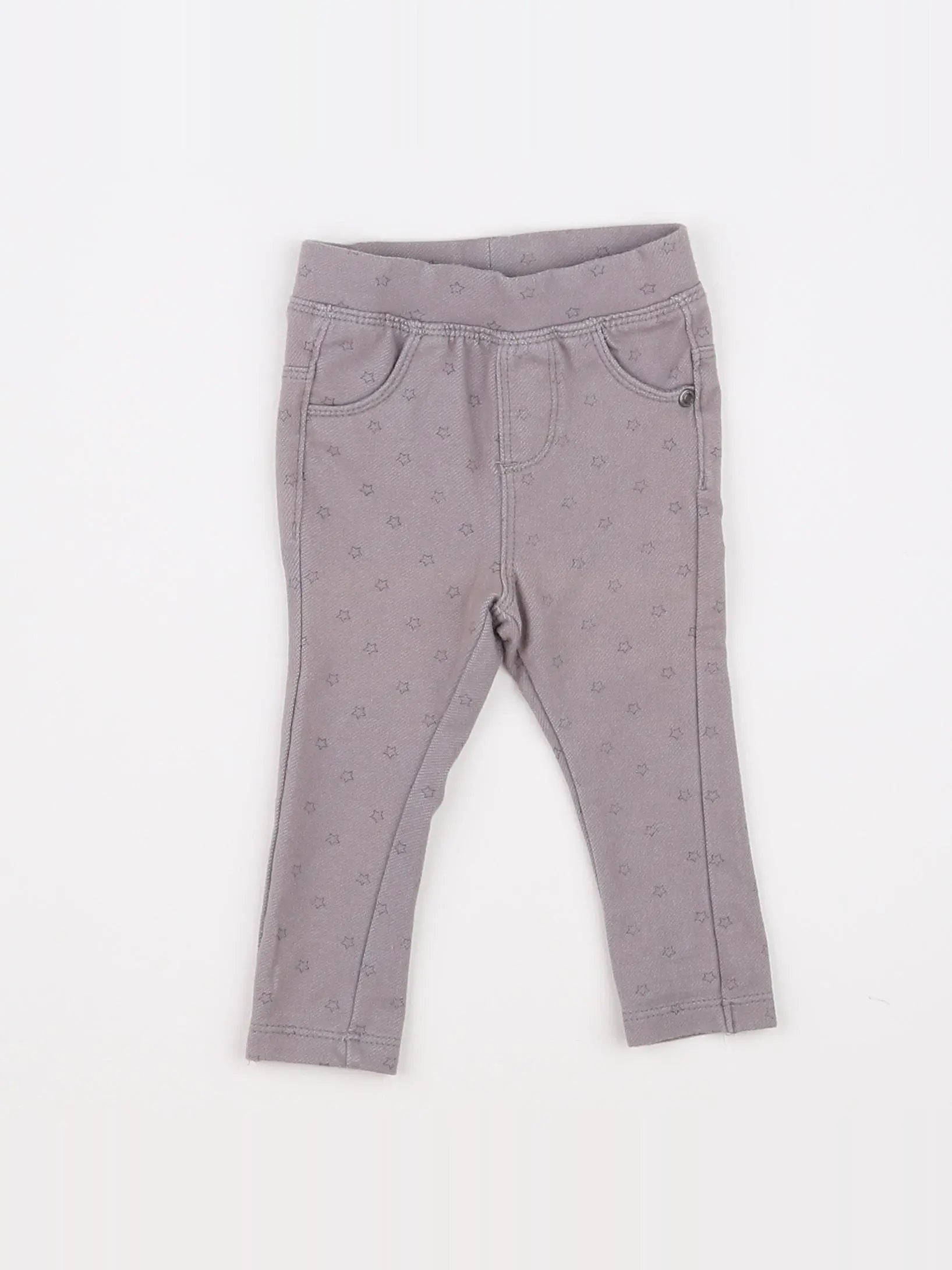 Vertbaudet - jegging gris - 3 mois