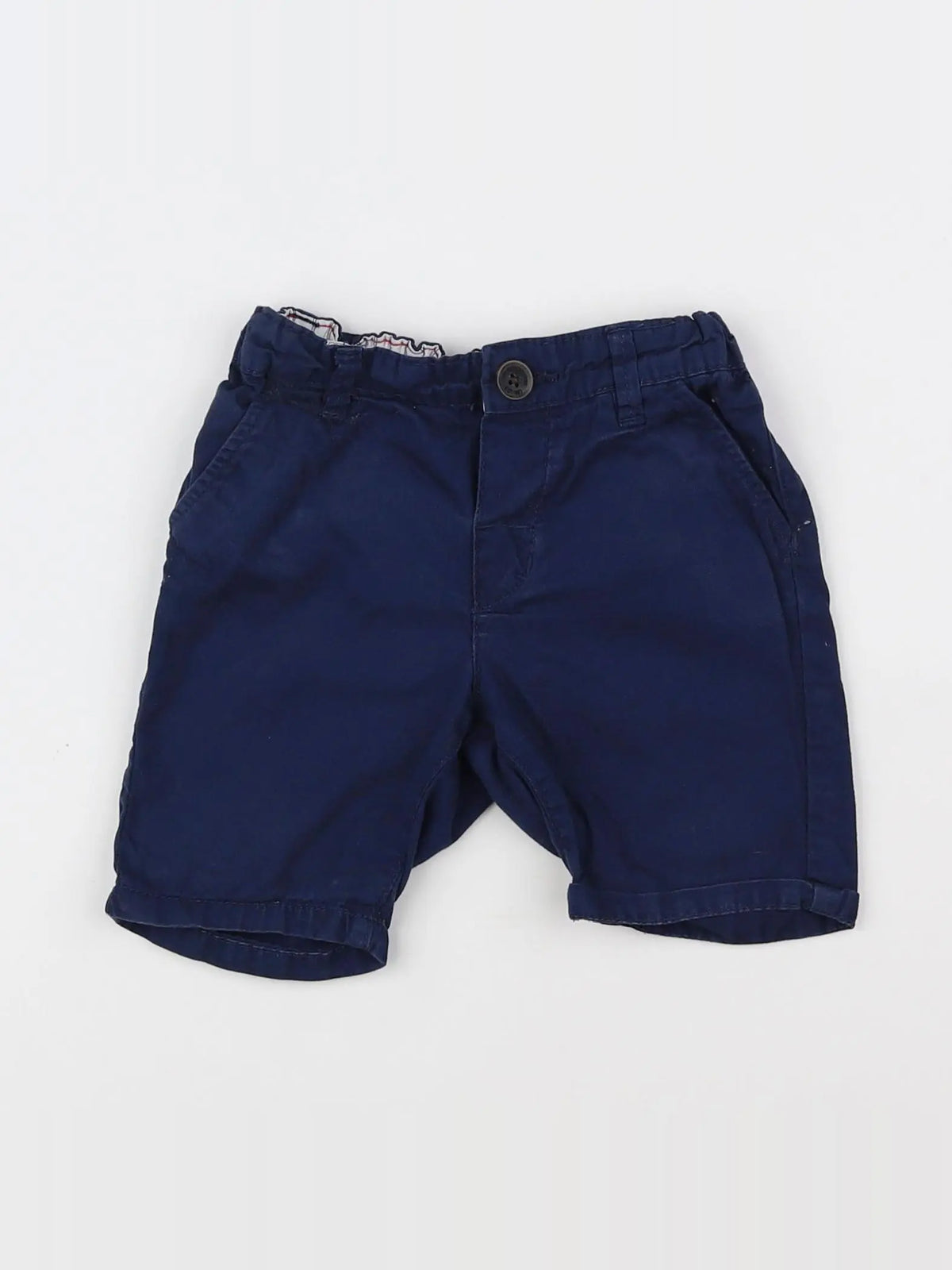 H&M - short bleu - 9/12 mois