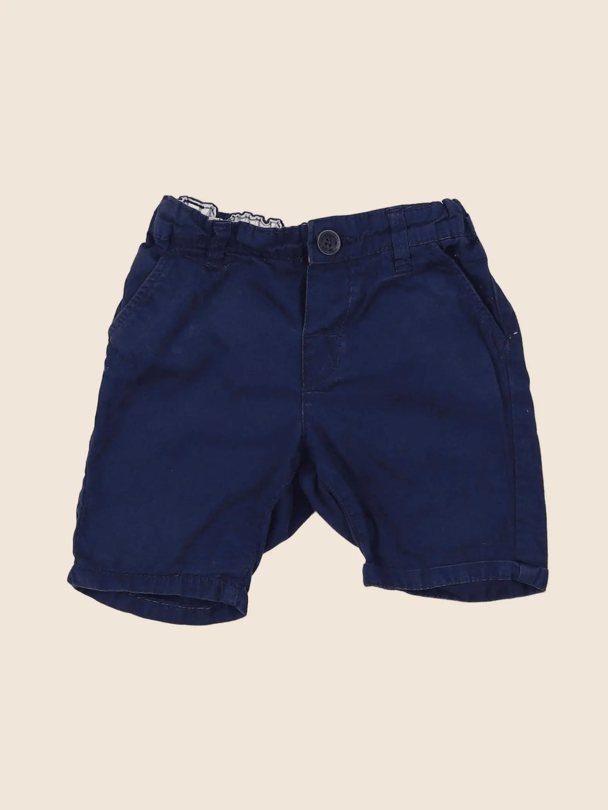 H&M - short bleu - 9/12 mois