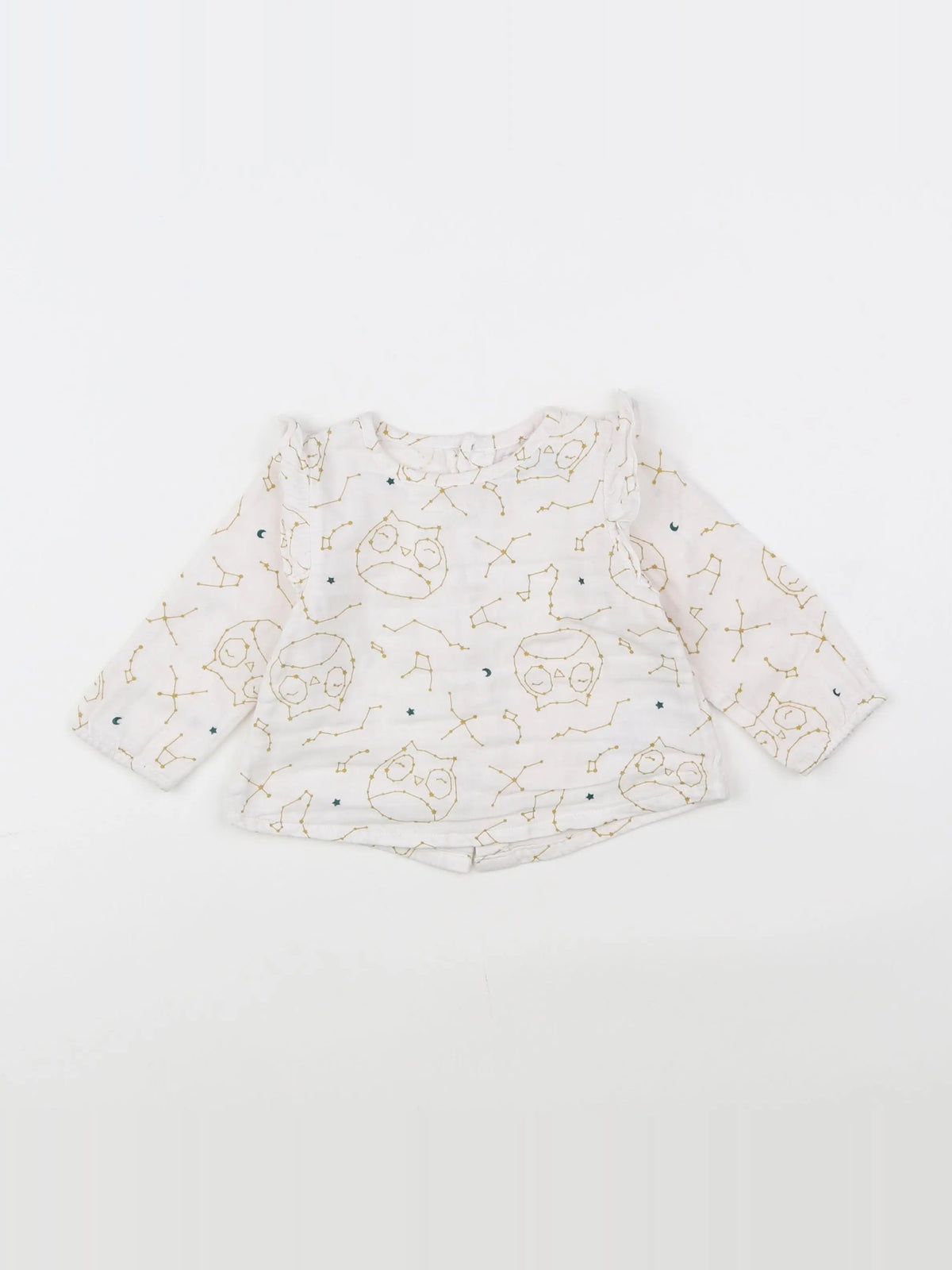 Vertbaudet - blouse blanc - 9 mois