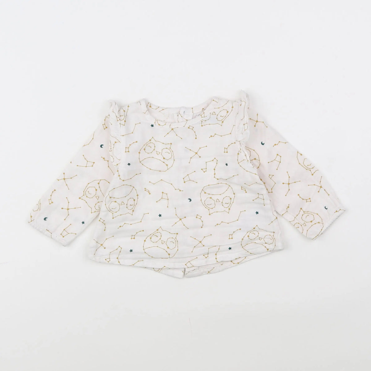 Vertbaudet - blouse blanc - 9 mois
