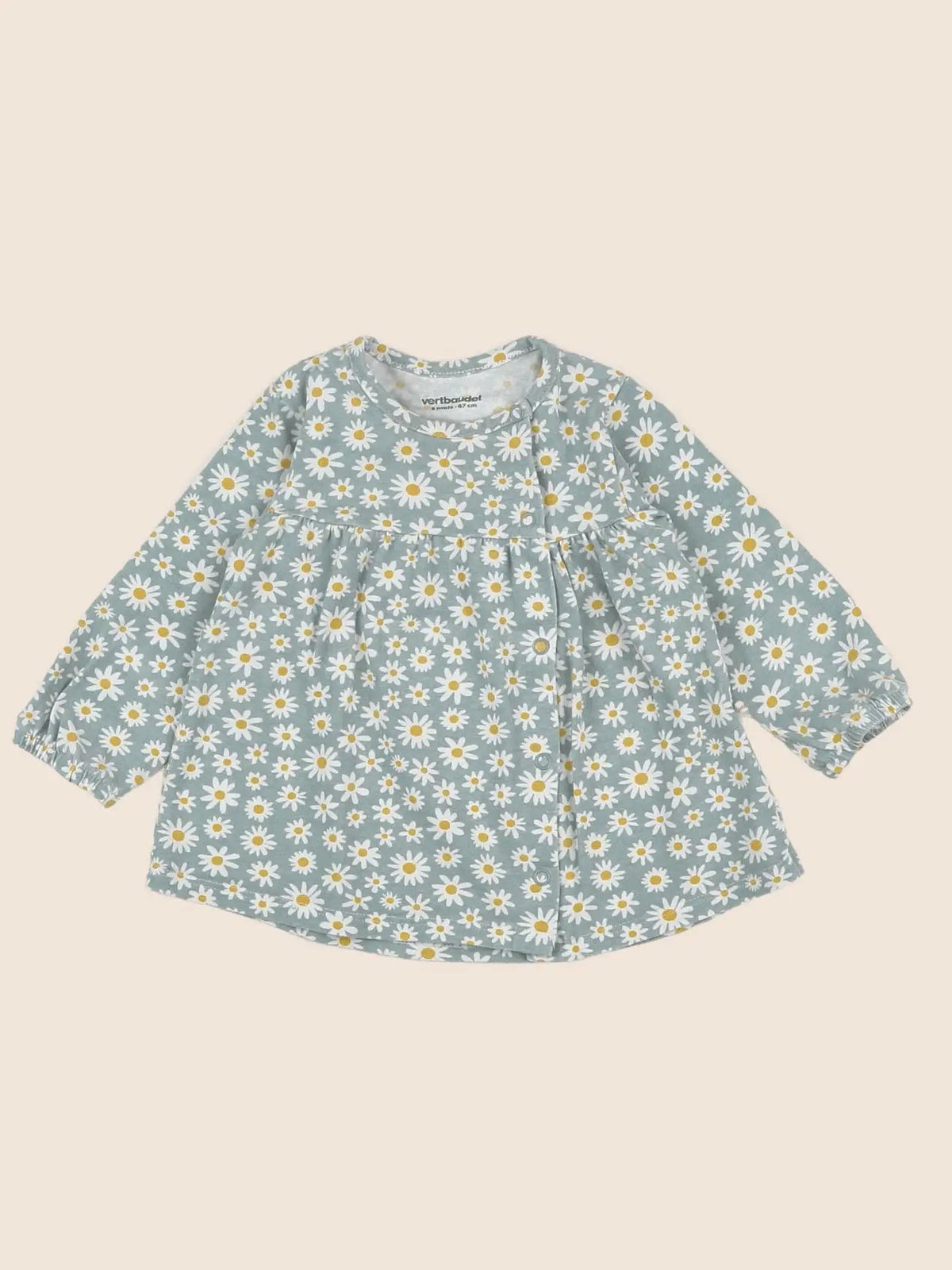 Vertbaudet - robe vert - 6 mois