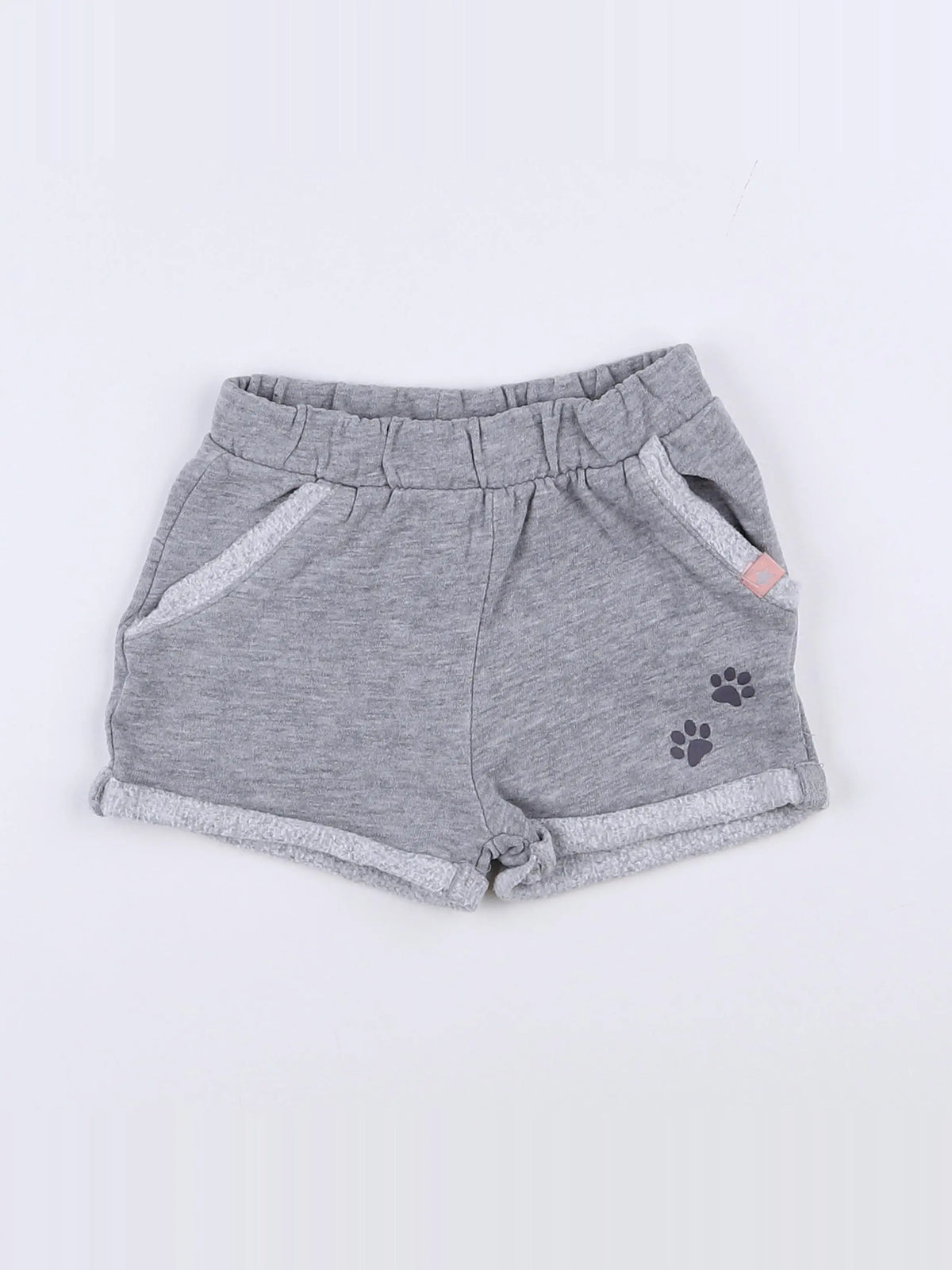 Vertbaudet - short gris - 9 mois