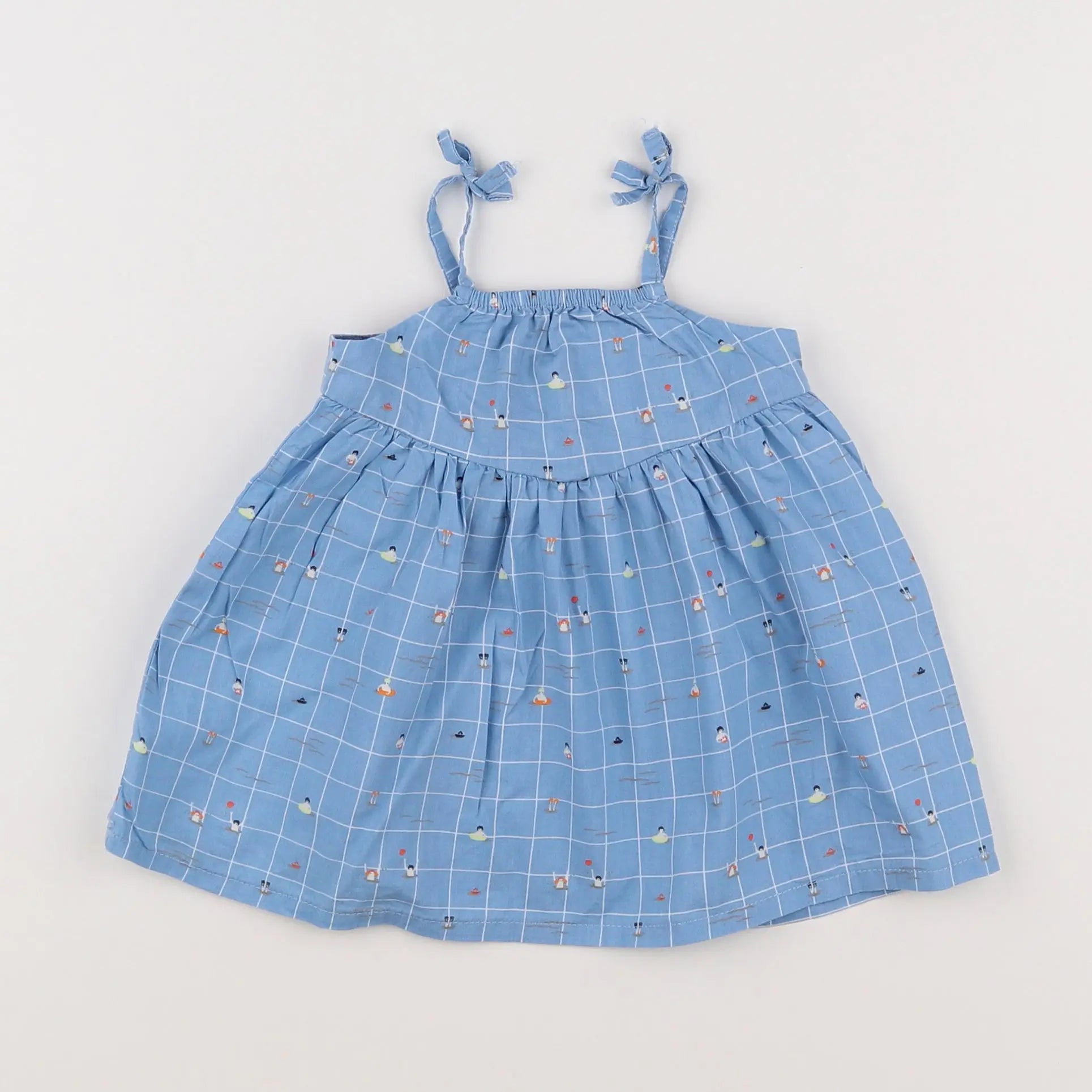 Vertbaudet - robe bleu - 3 mois