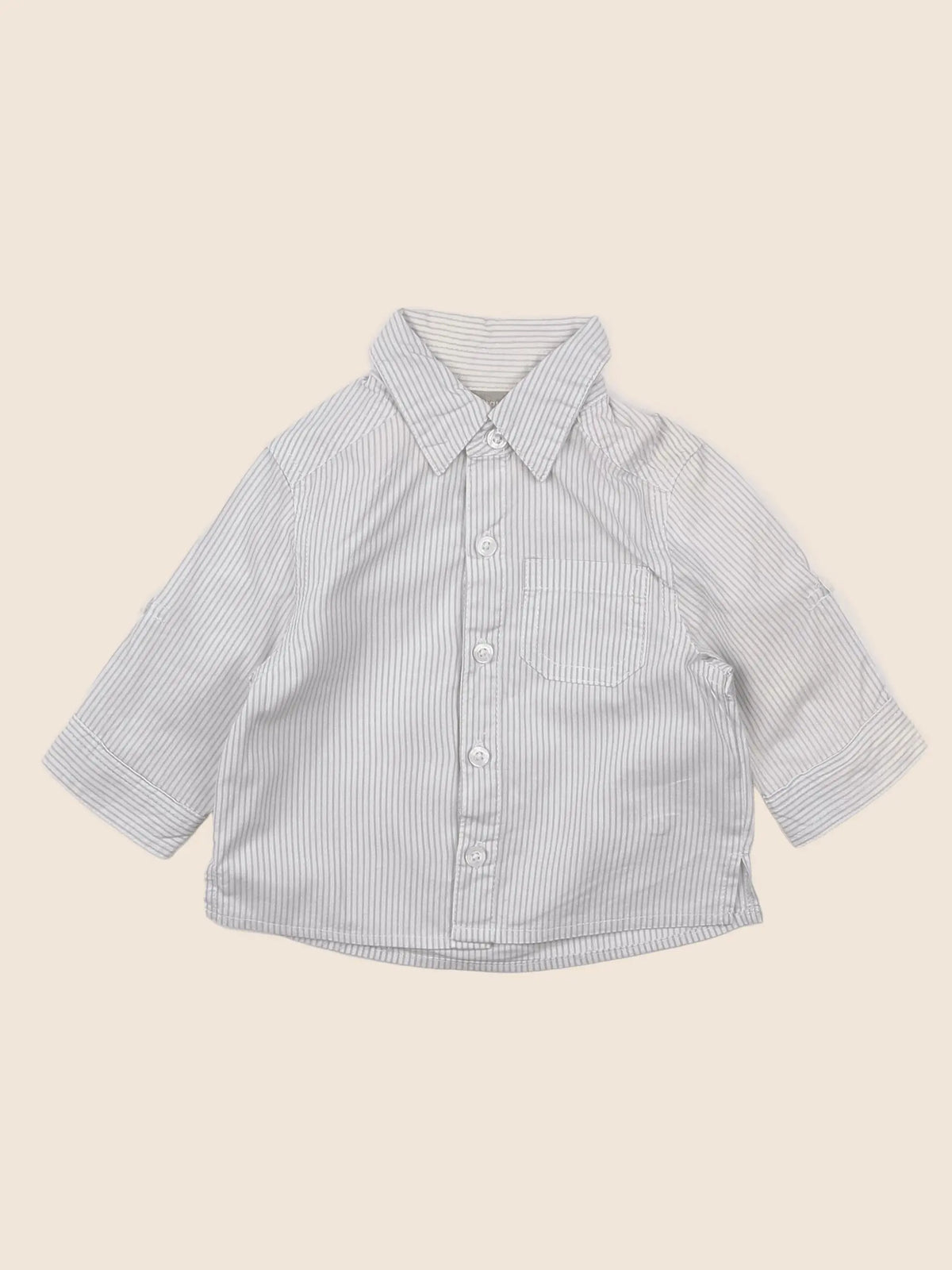 Vertbaudet - chemise gris - 3 mois
