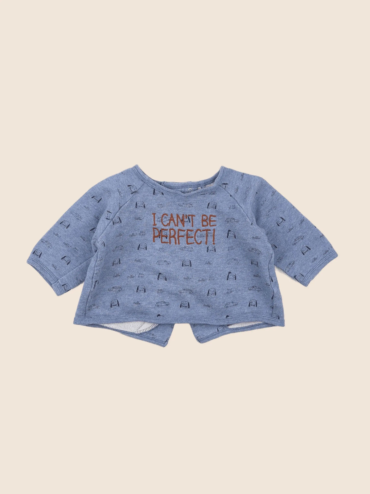 Boutchou - sweat bleu - 9 mois