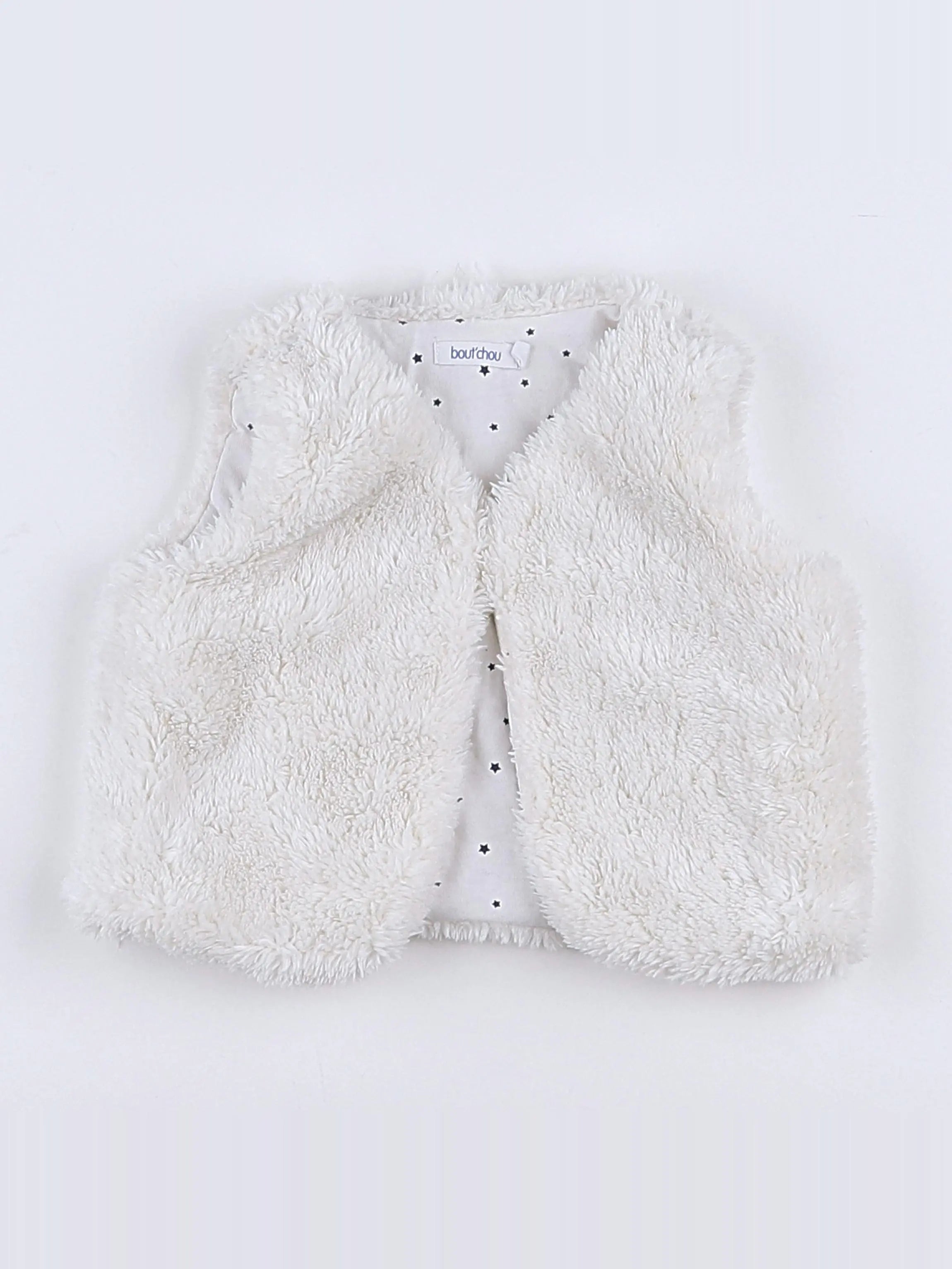Boutchou - gilet blanc - 3 mois