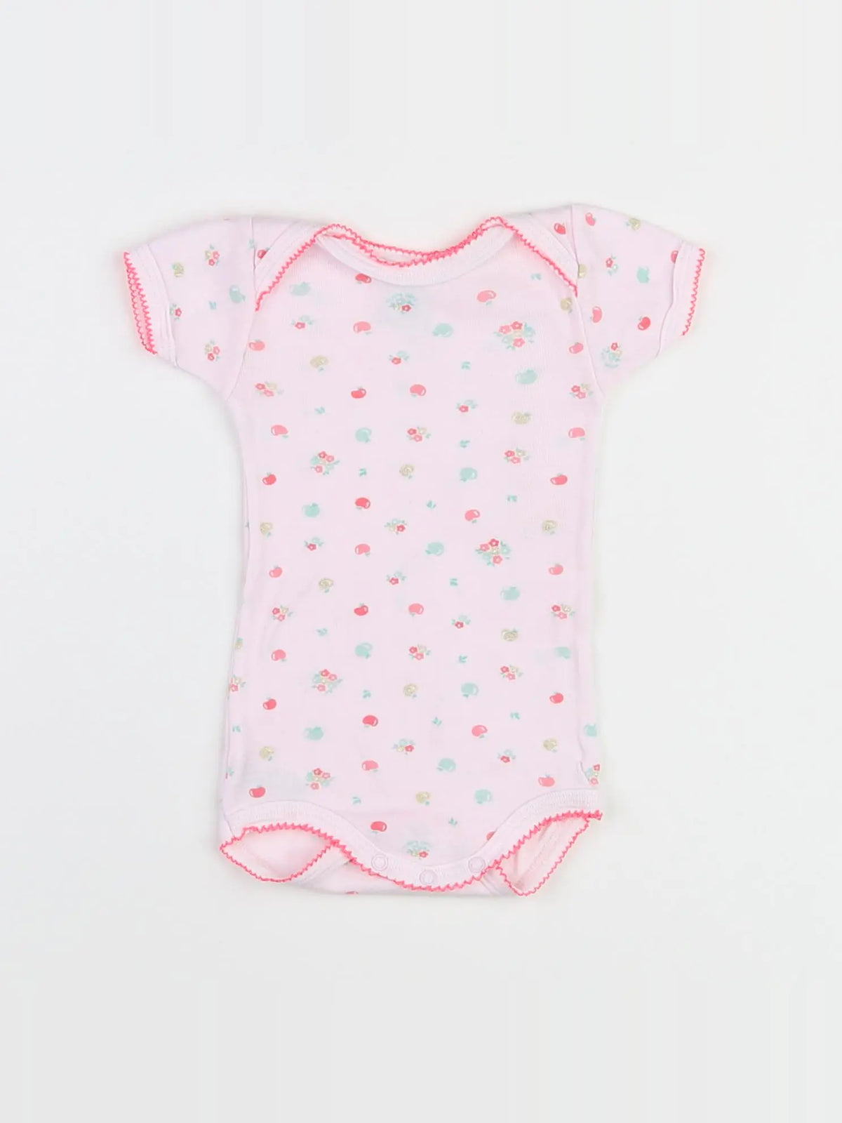 Petit Bateau - body rose - 3 mois