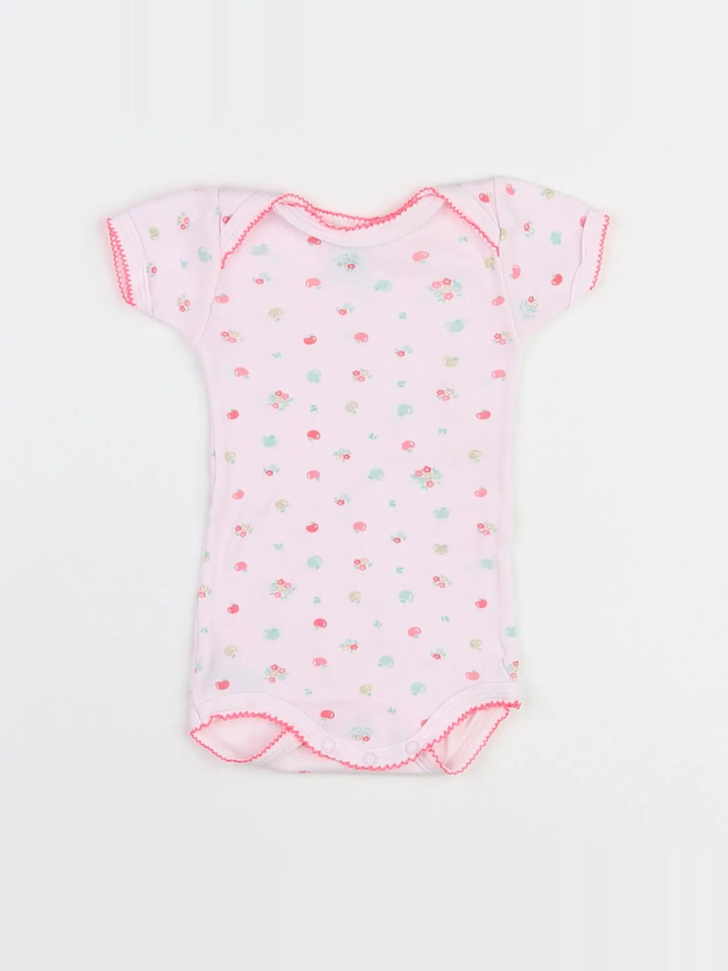 Petit Bateau - body rose - 3 mois