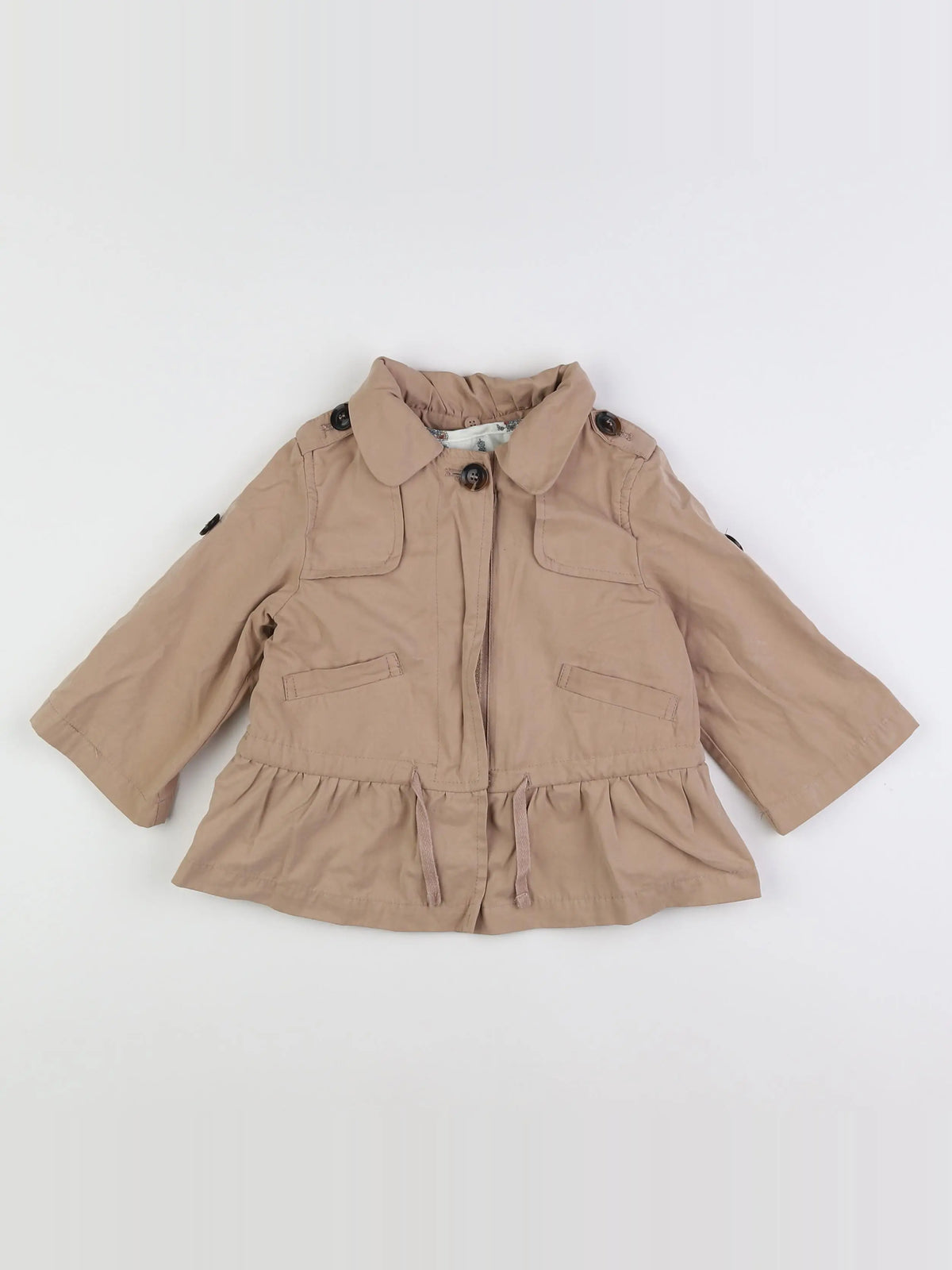 Zara - manteau rose - 12/18 mois