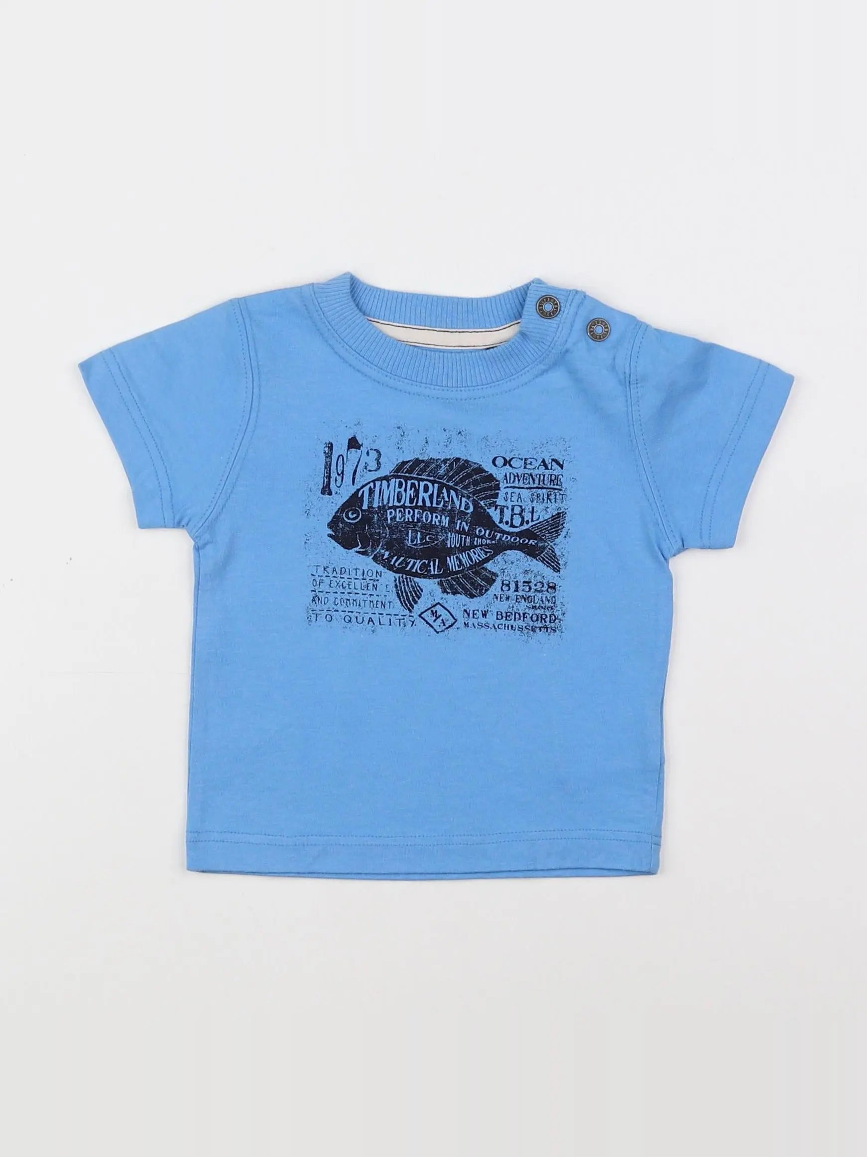 Timberland - tee-shirt bleu - 6 mois