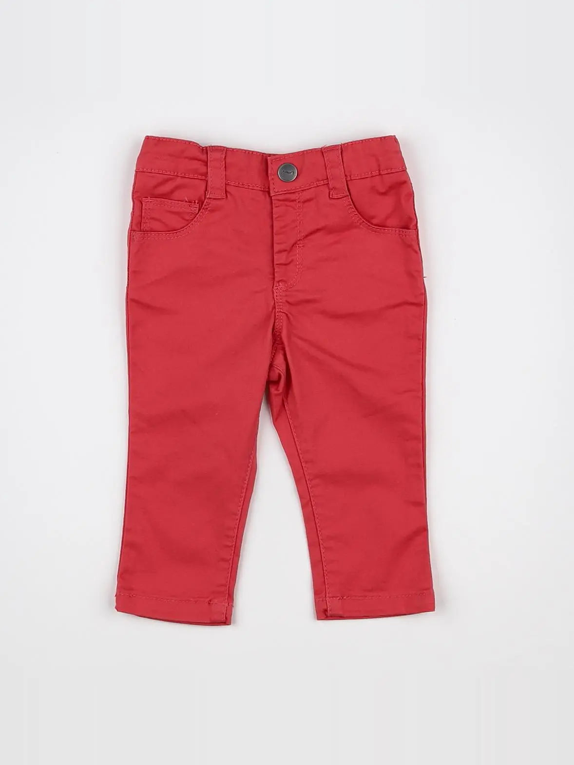 Cyrillus - pantalon rouge - 9 mois