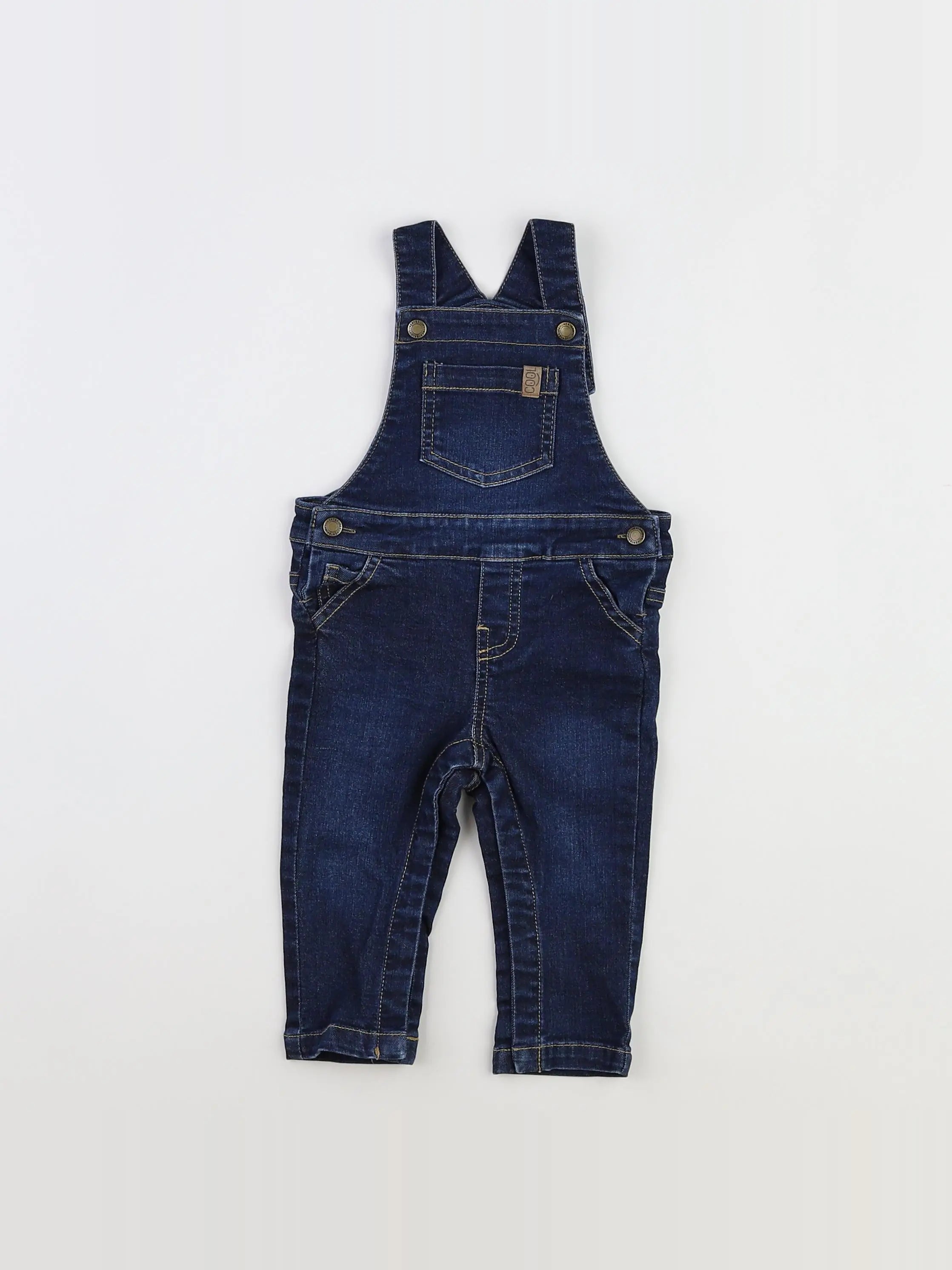Vertbaudet - salopette bleu - 9 mois