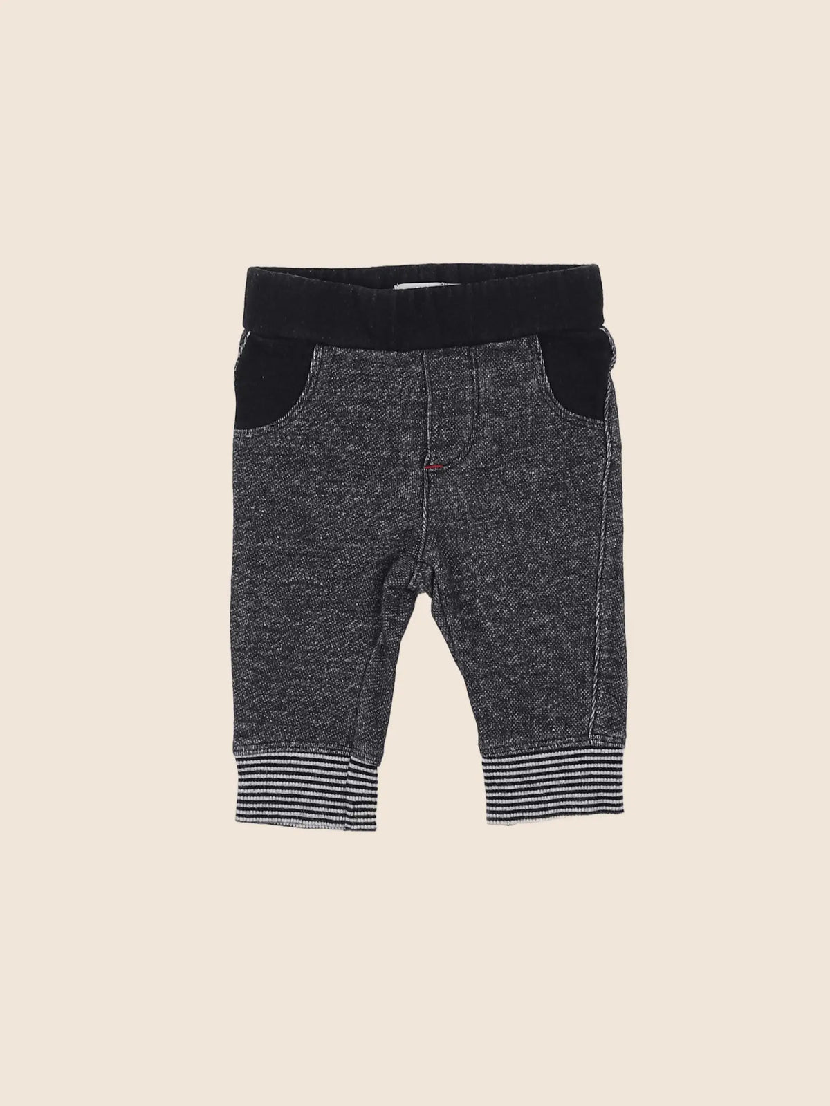 Catimini - jegging gris, noir - 3 mois
