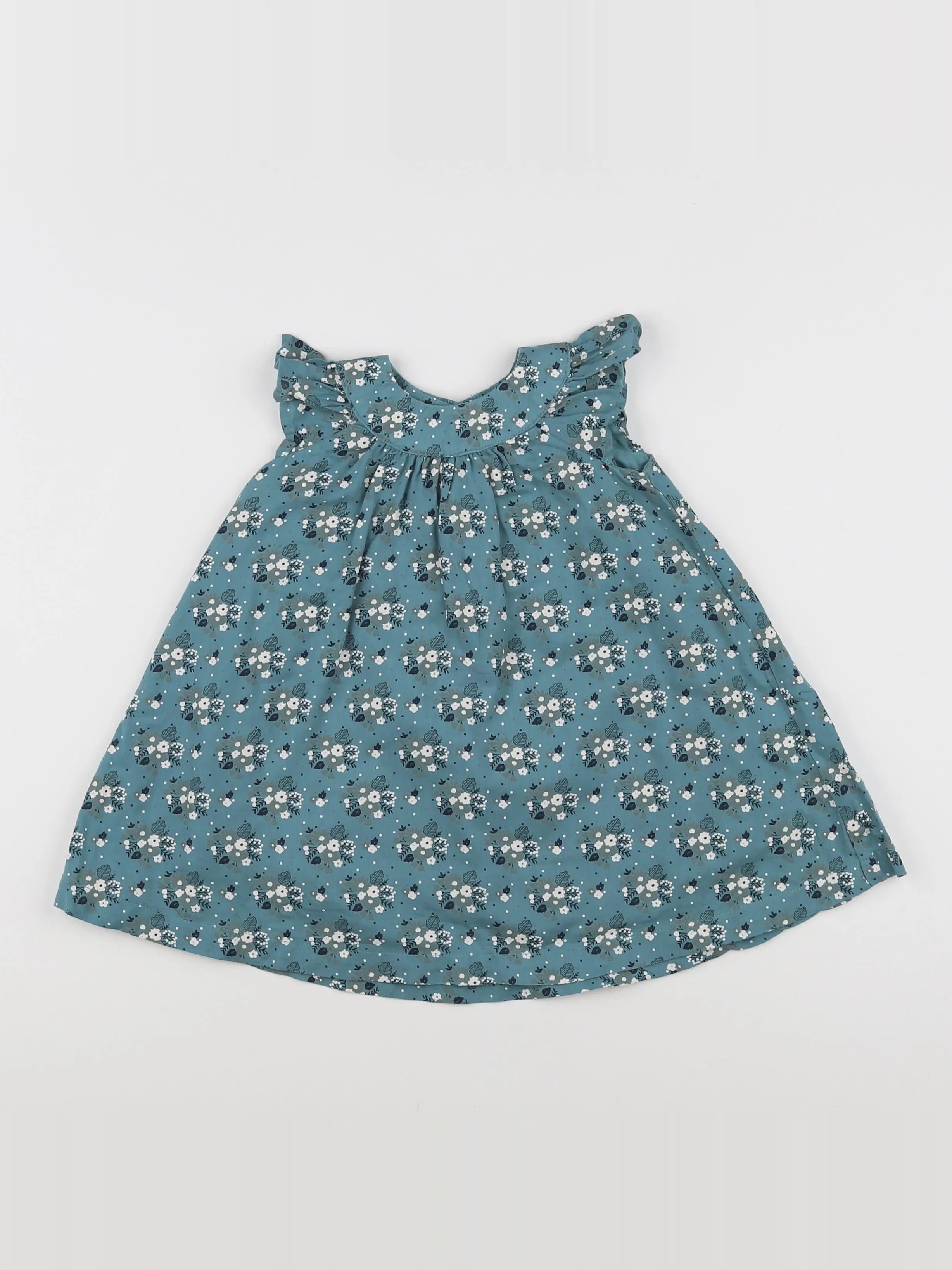 Boutchou - robe vert - 6 mois