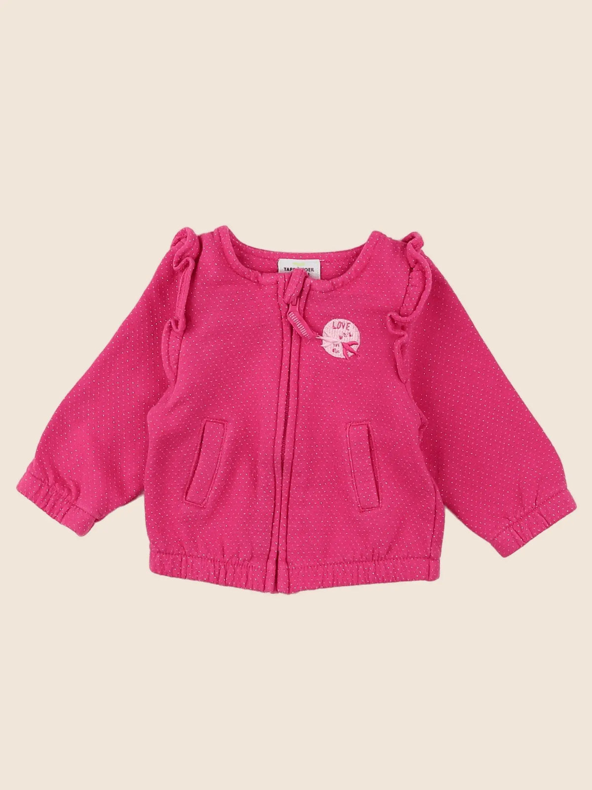Tape à l'oeil - sweat rose, argent - 3 mois