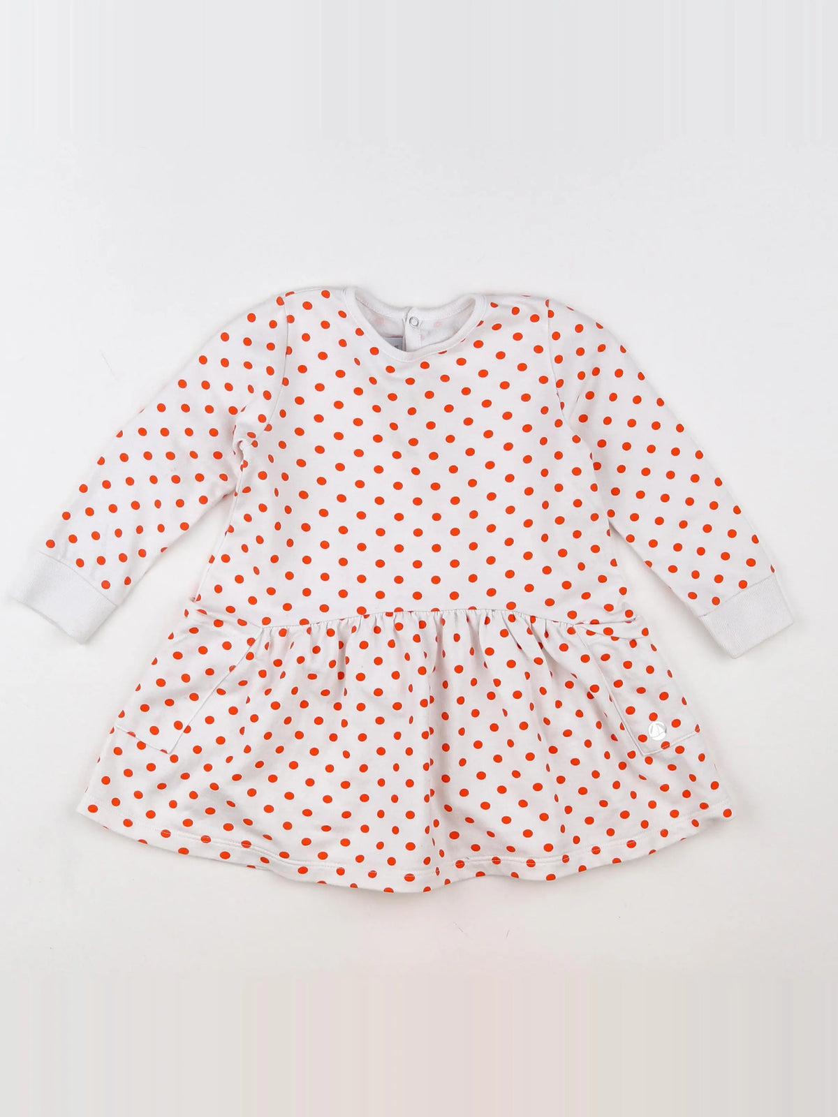 Petit Bateau - robe blanc - 18 mois