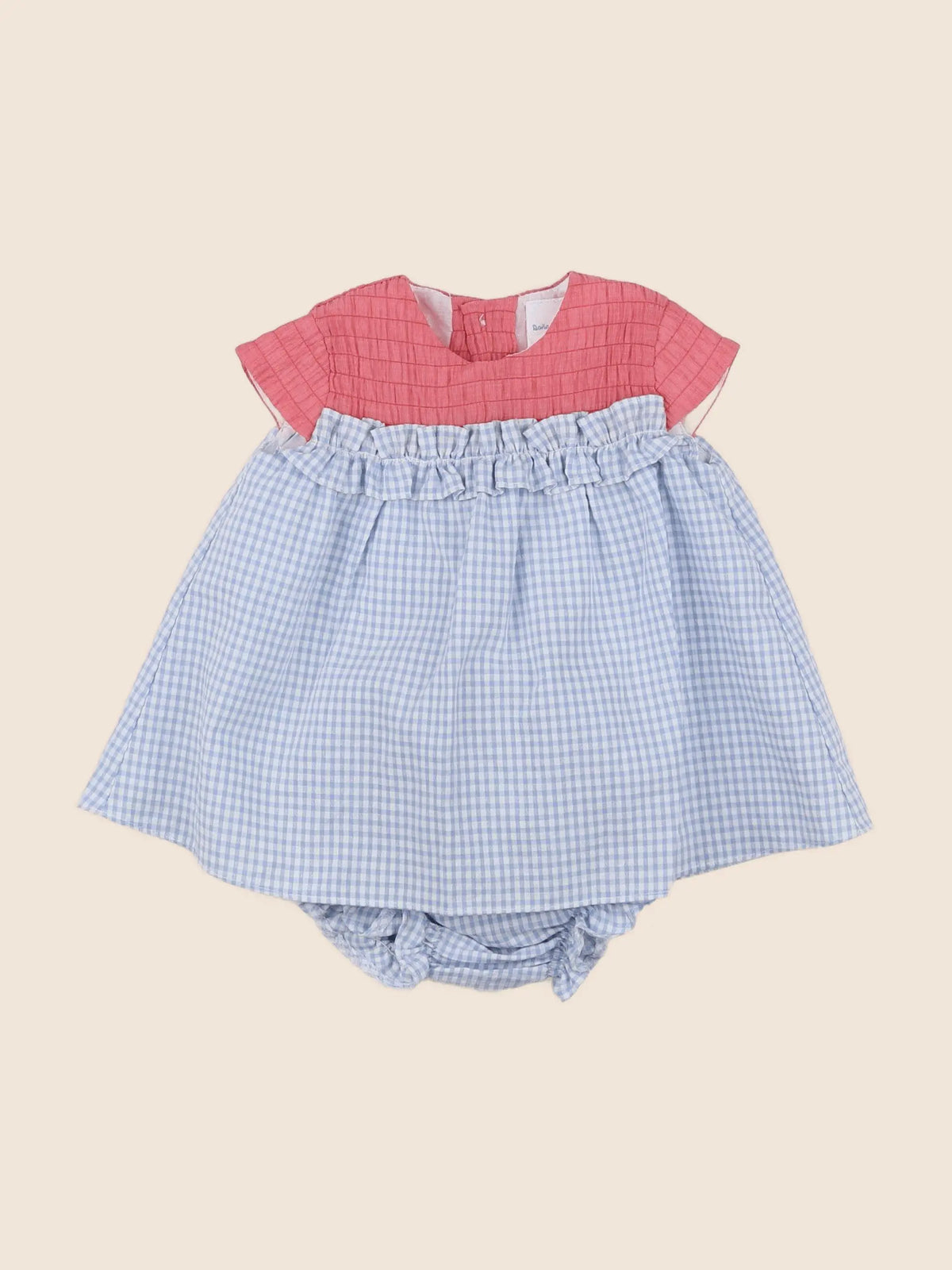 Dona Carmen - robe bleu, rose - 6 mois