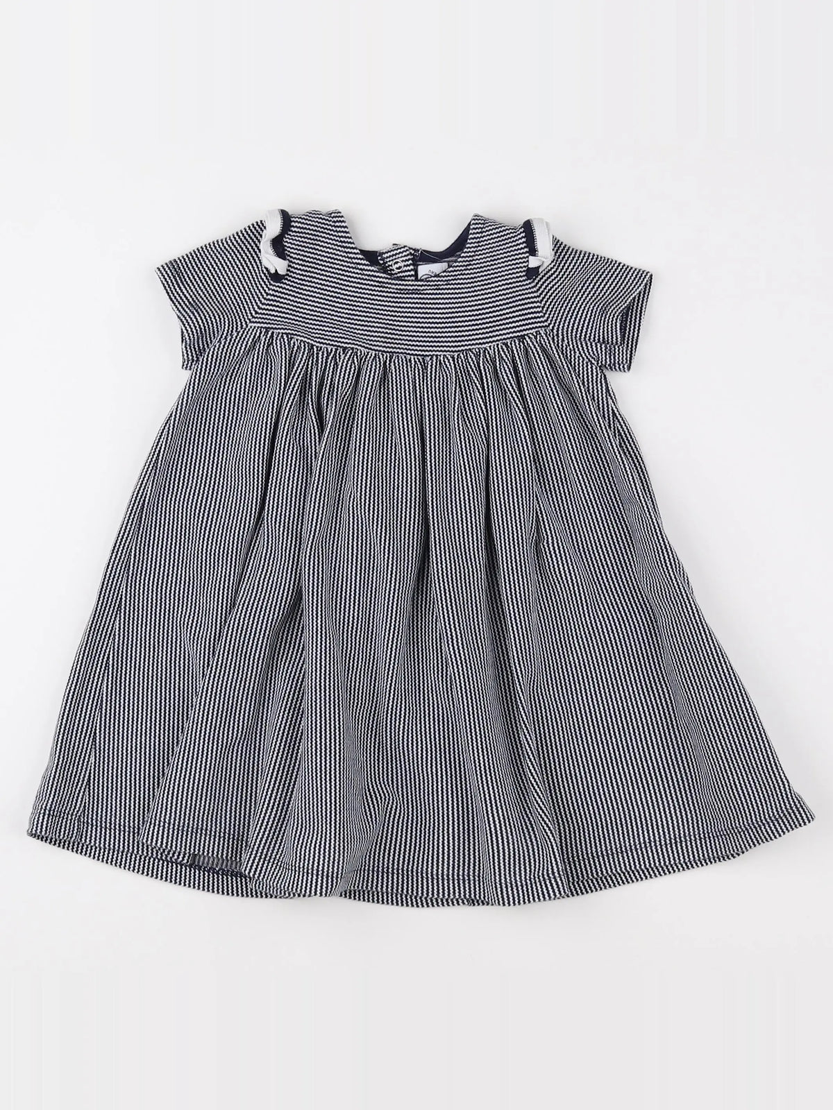 Petit Bateau - robe bleu - 18 mois