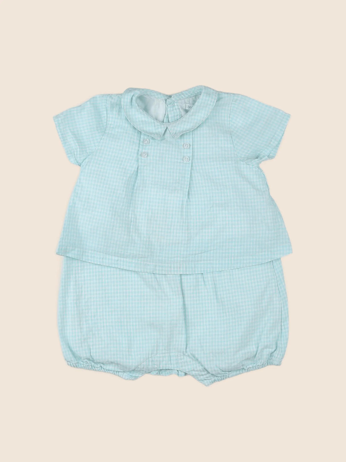 Boutchou - combinaison bleu - 9 mois