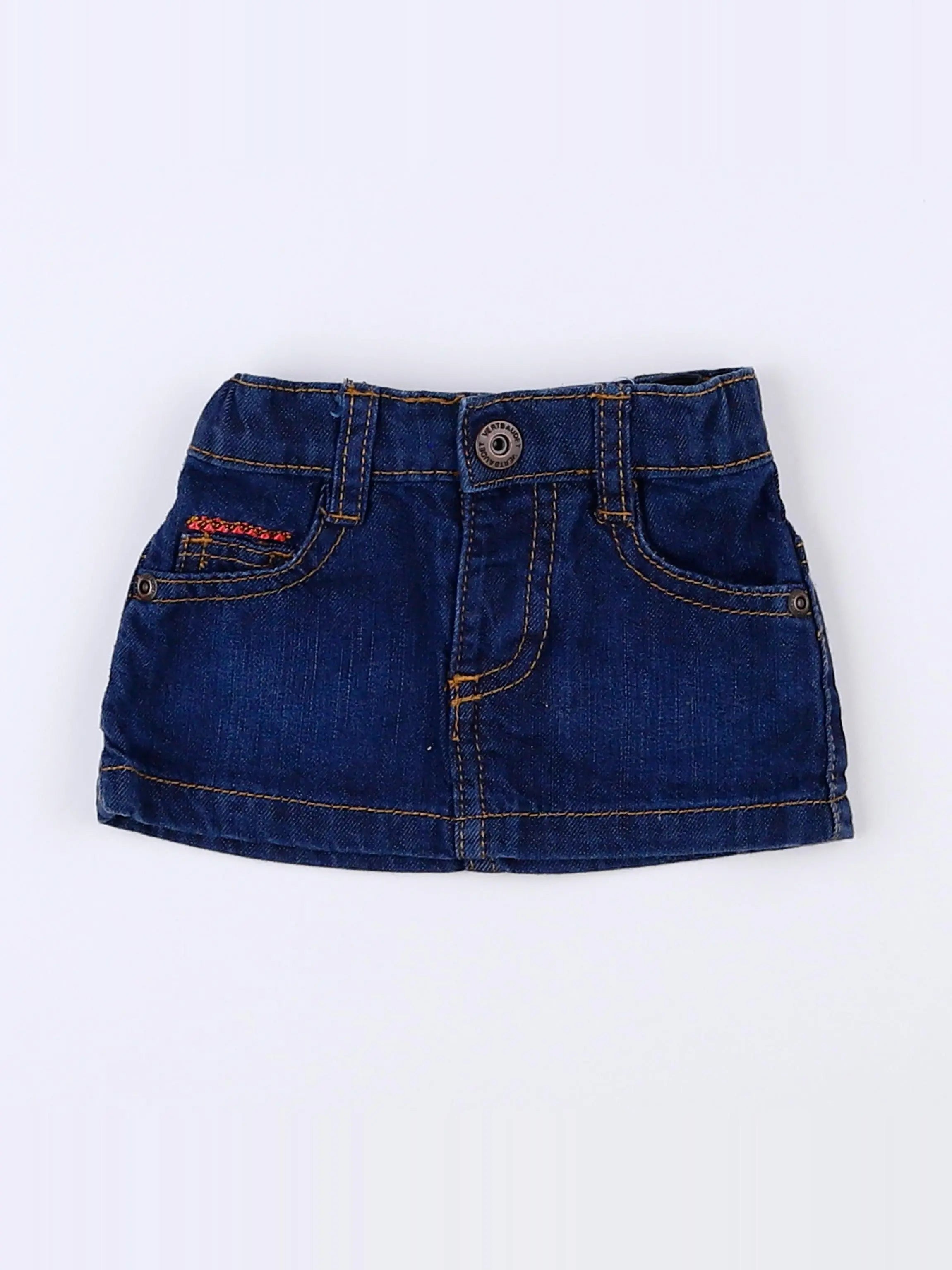 Vertbaudet - jupe bleu - 3 mois