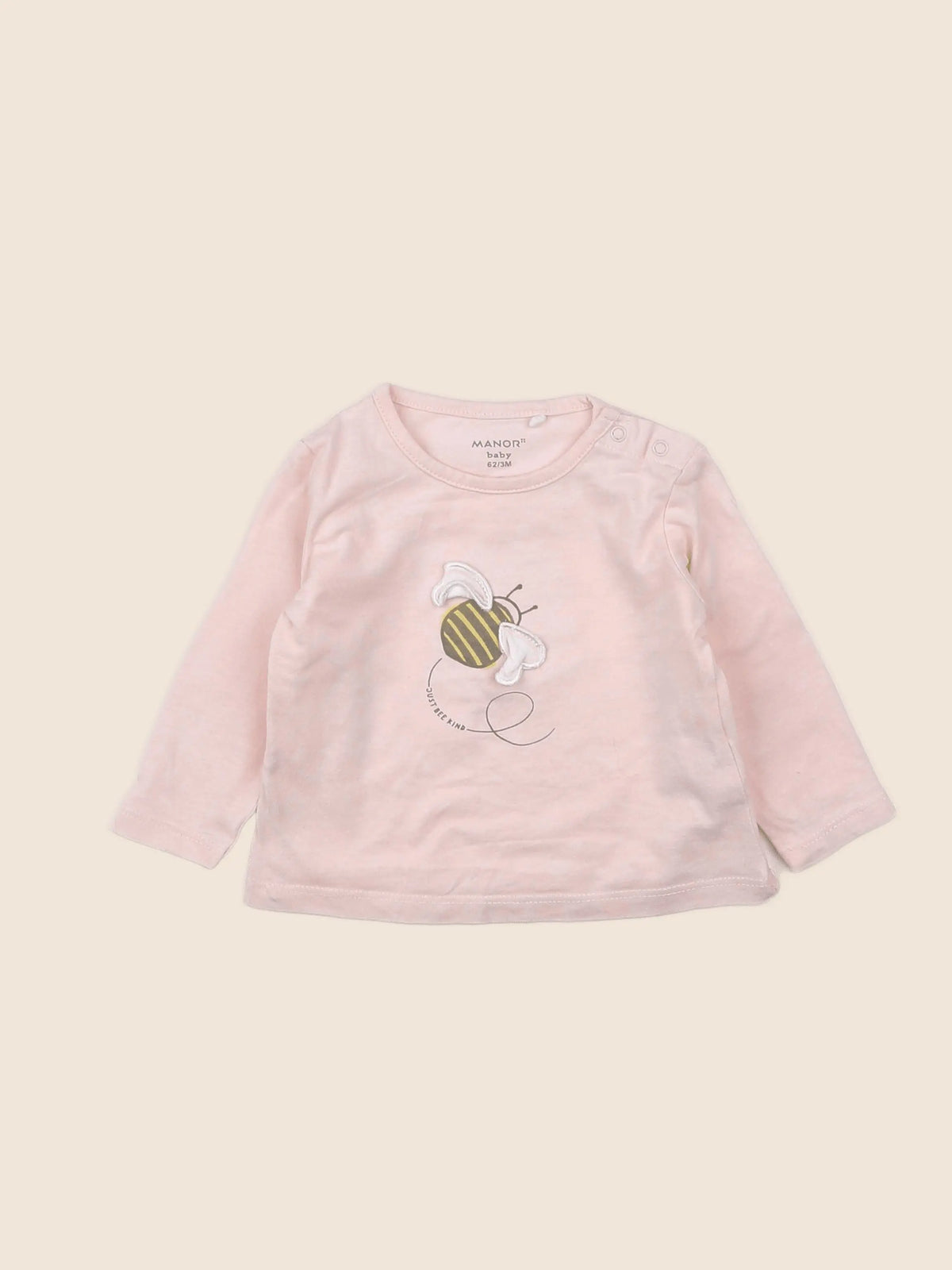 Manor Kids - tee-shirt rose - 3 mois