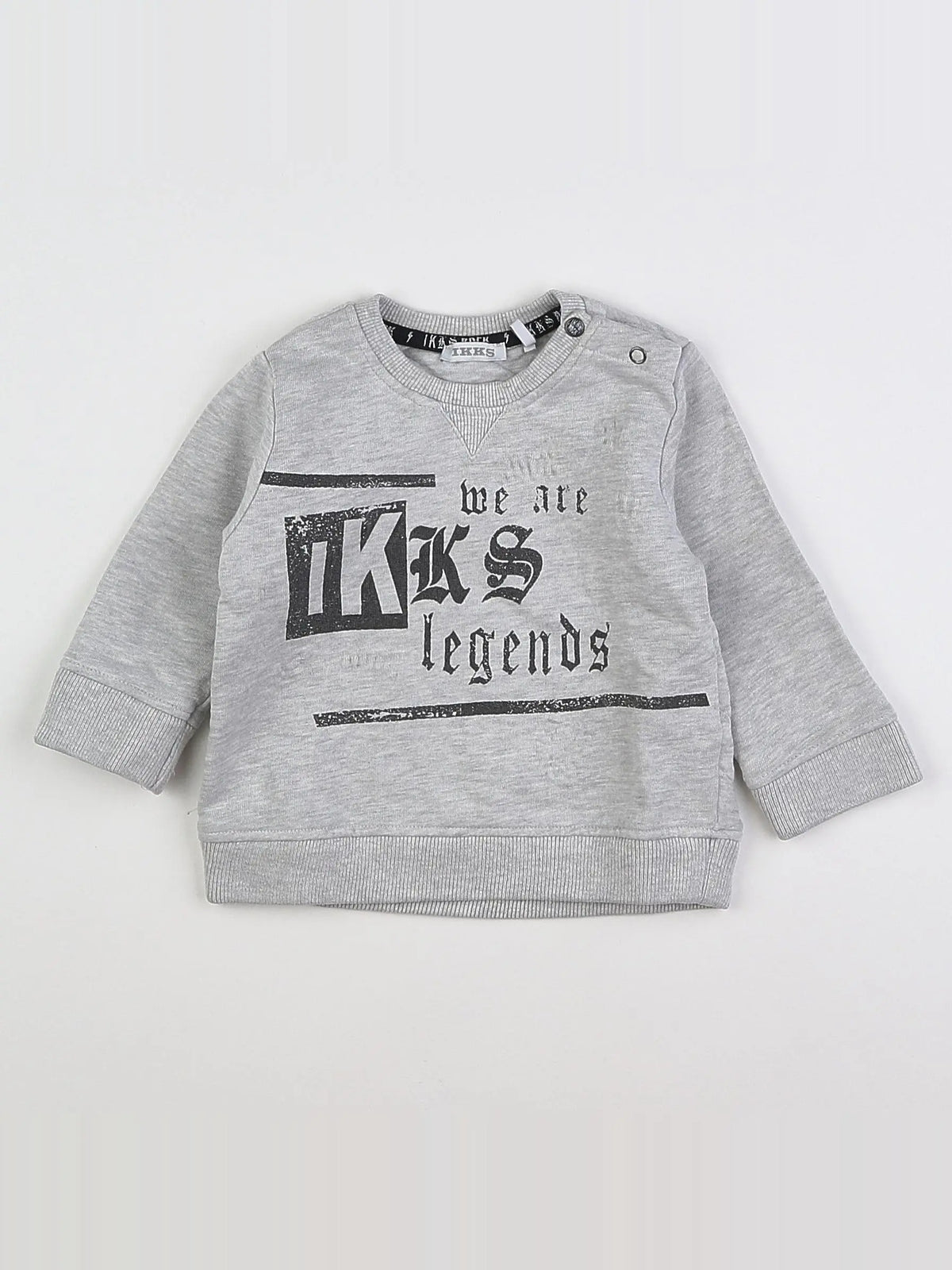 IKKS - sweat gris - 12 mois