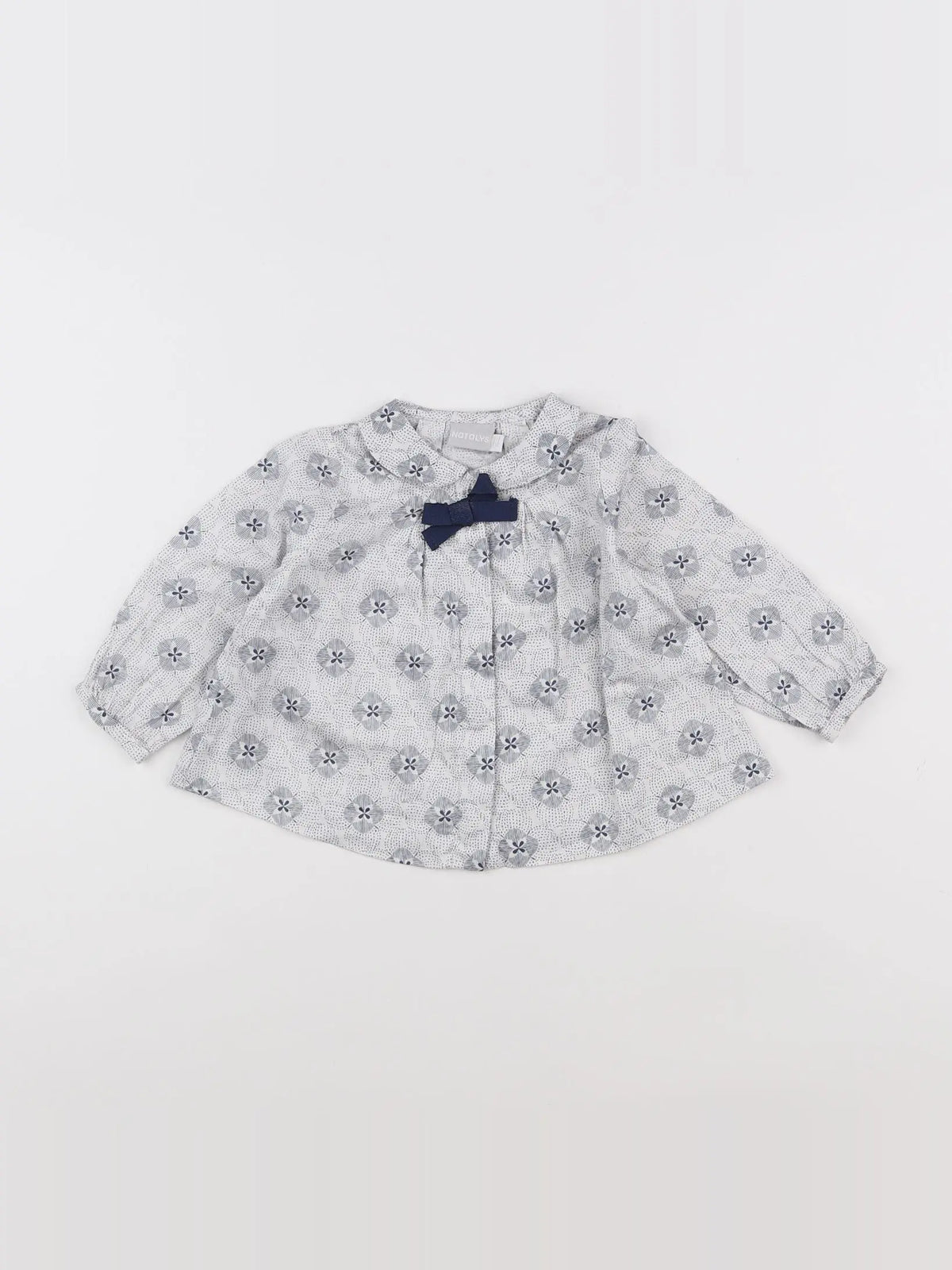 Natalys - blouse gris - 9 mois