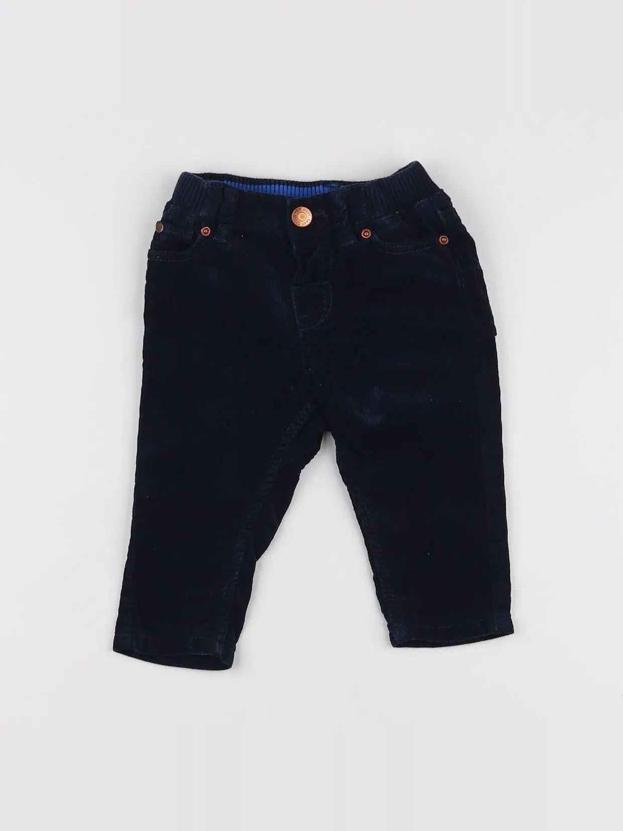 H&M - pantalon bleu - 3/6 mois