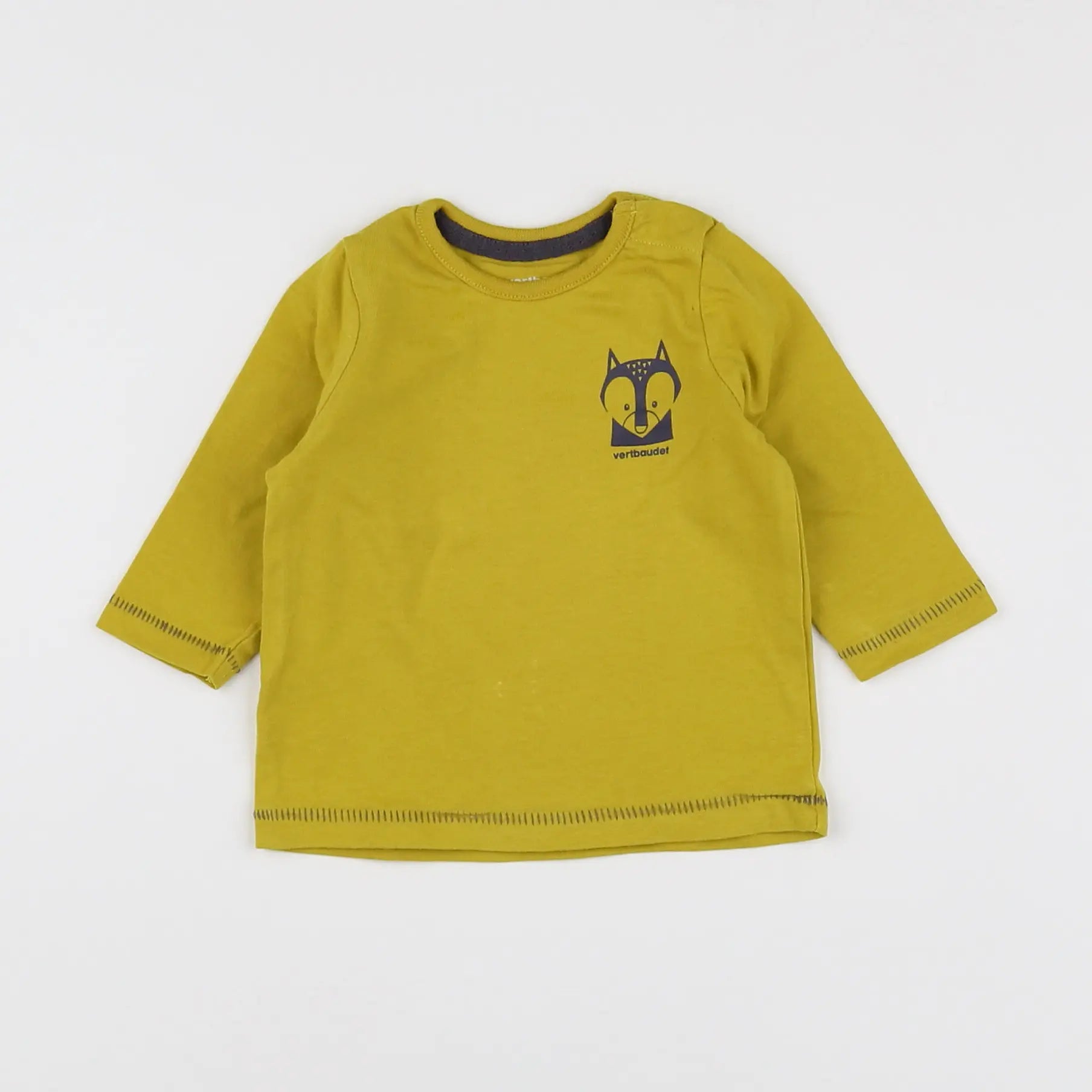 Vertbaudet - tee-shirt jaune - 3 mois