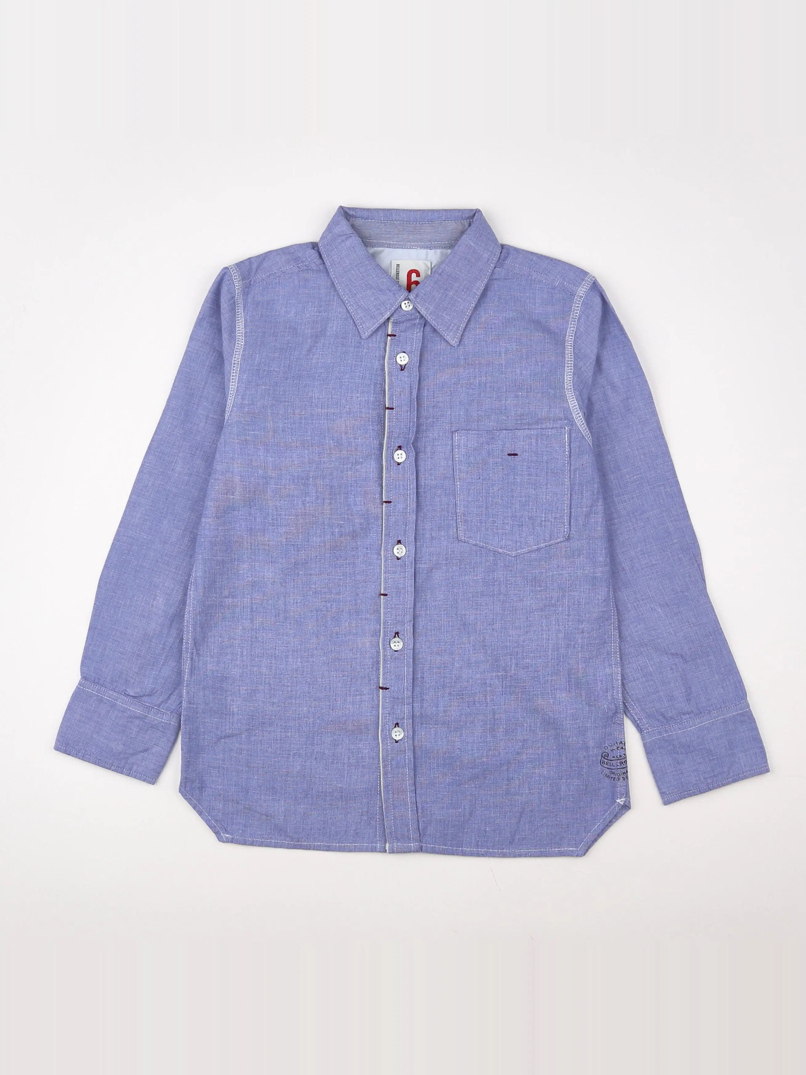 Bellerose - chemise bleu (état neuf) - 4 ans