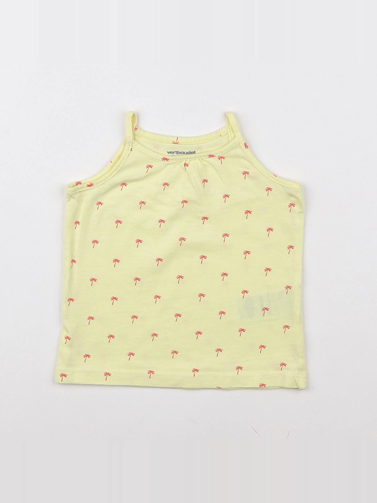 Vertbaudet - débardeur jaune - 9 mois