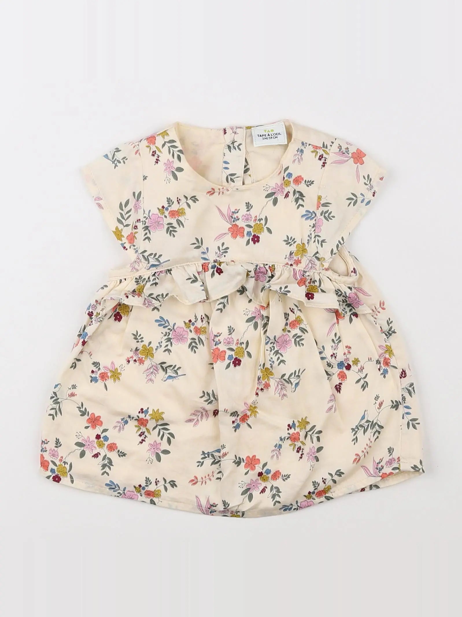 Tape à l'oeil - robe multicolore - 3 mois