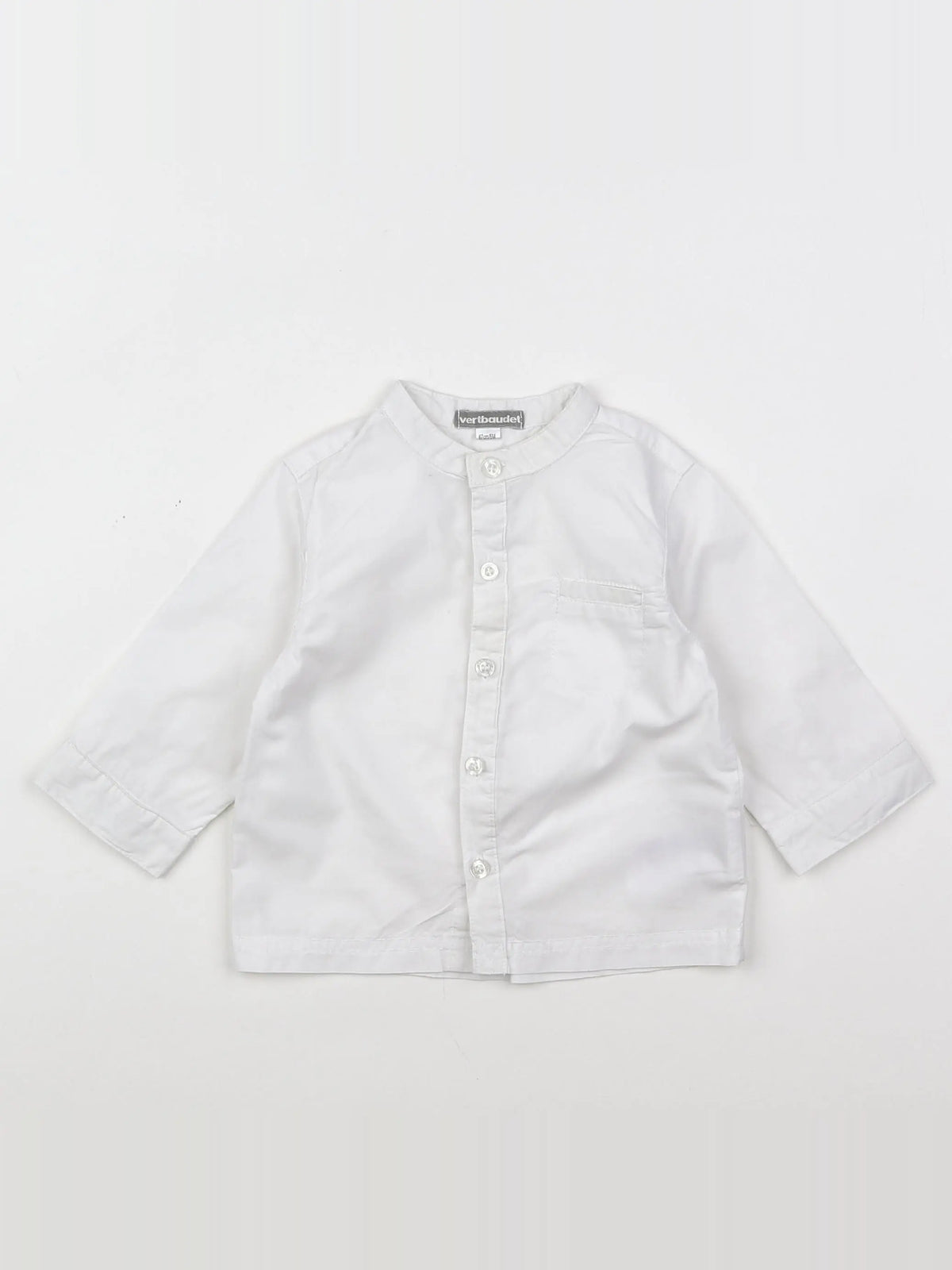 Vertbaudet - chemise blanc - 6 mois