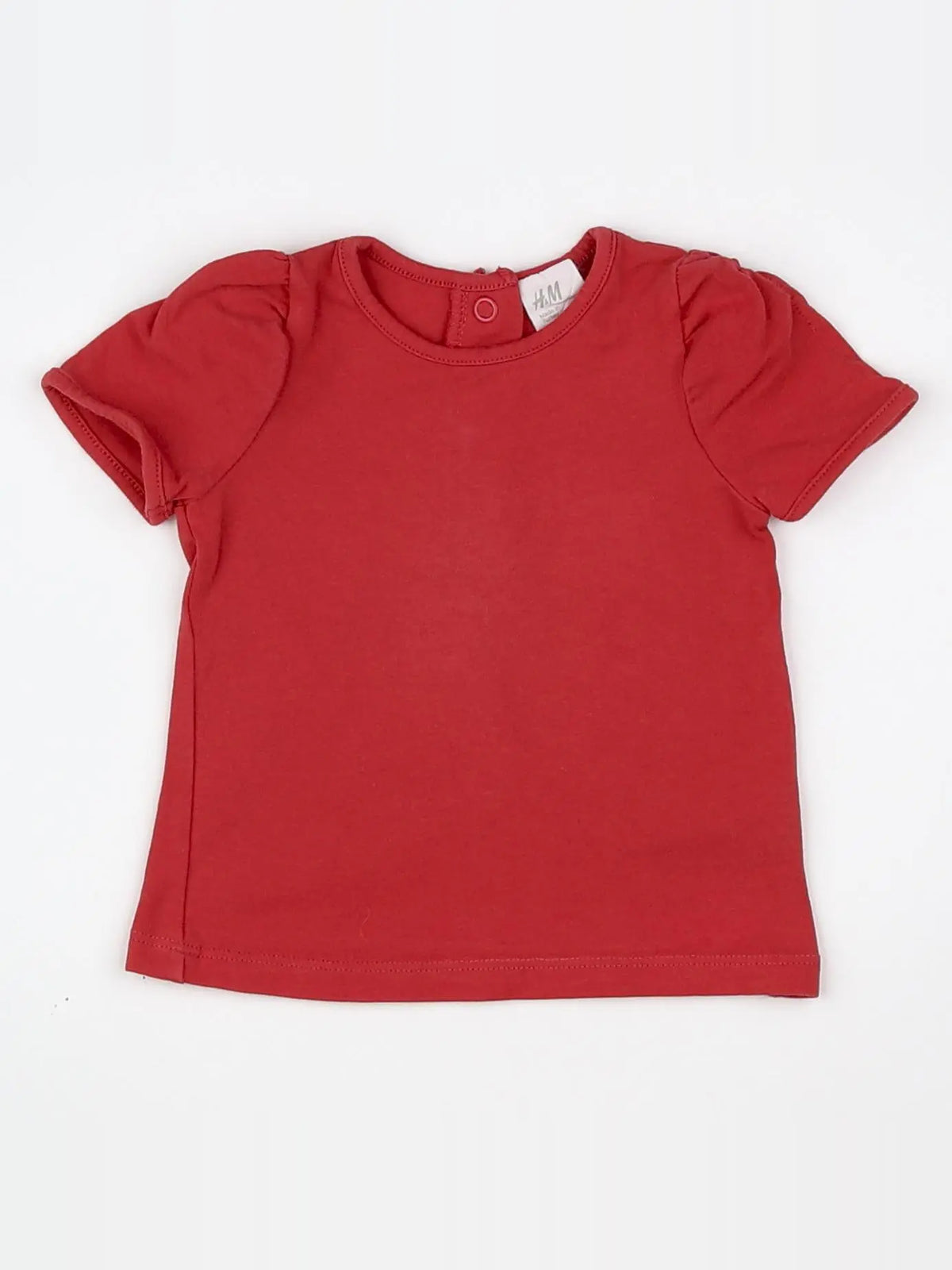 H&M - tee-shirt rouge - 4/6 mois