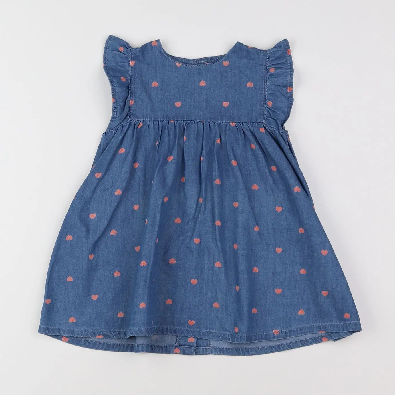 Vertbaudet - robe bleu - 12 mois
