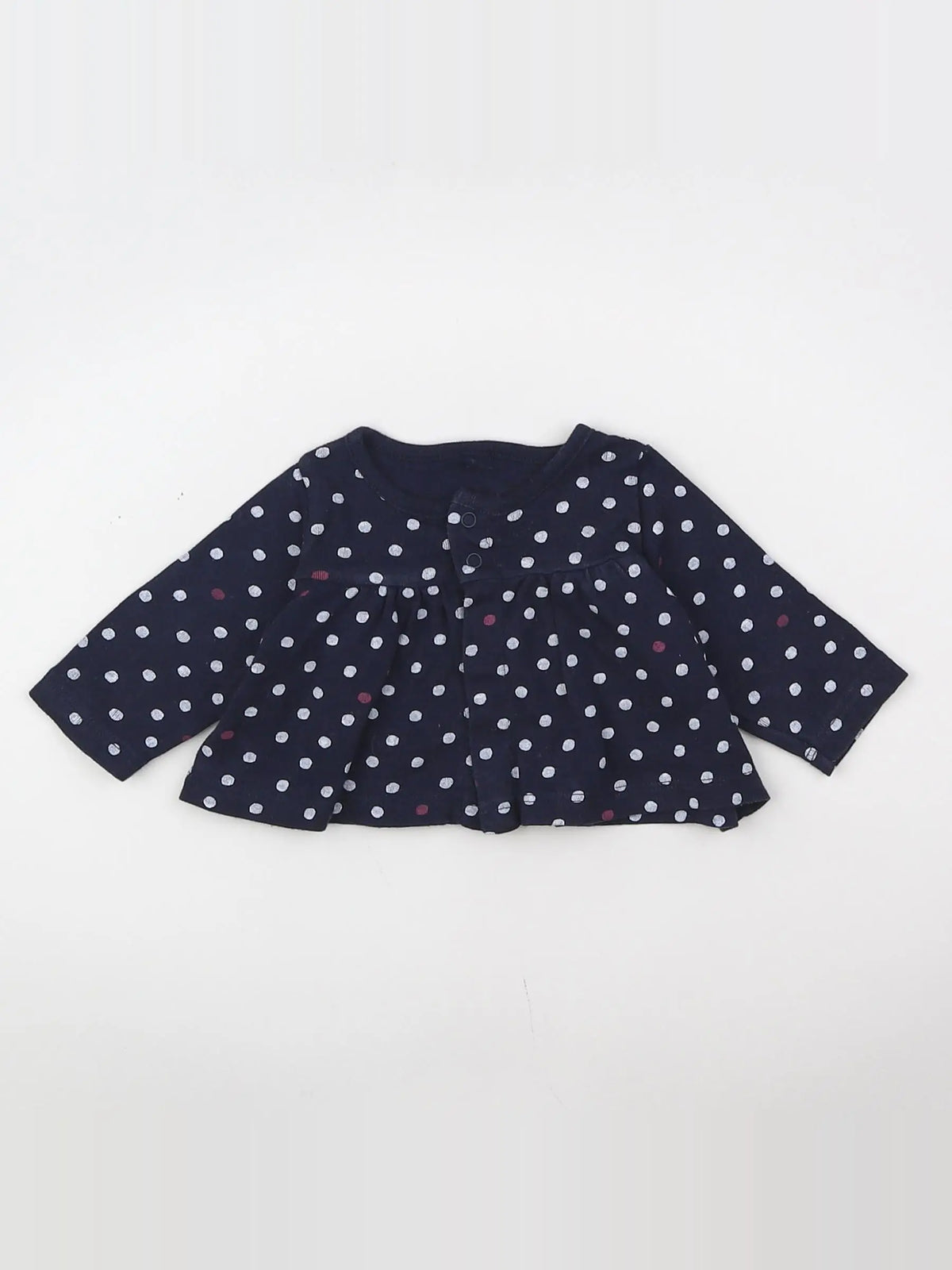 Petit Bateau - sweat bleu - 1 mois
