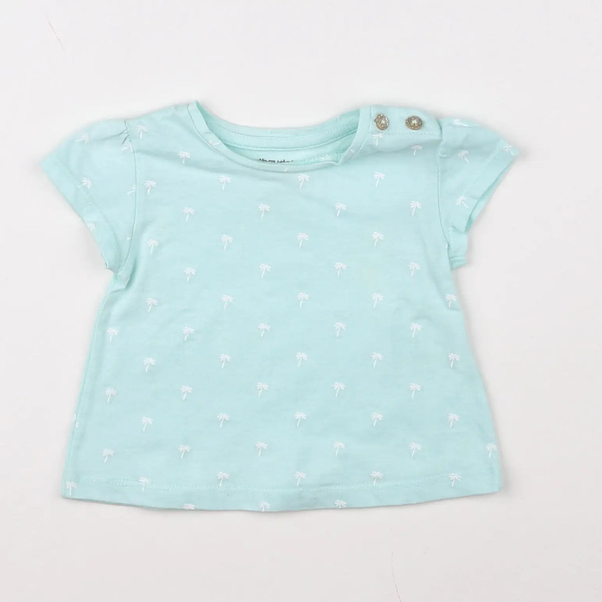 Vertbaudet - tee-shirt bleu - 3 mois