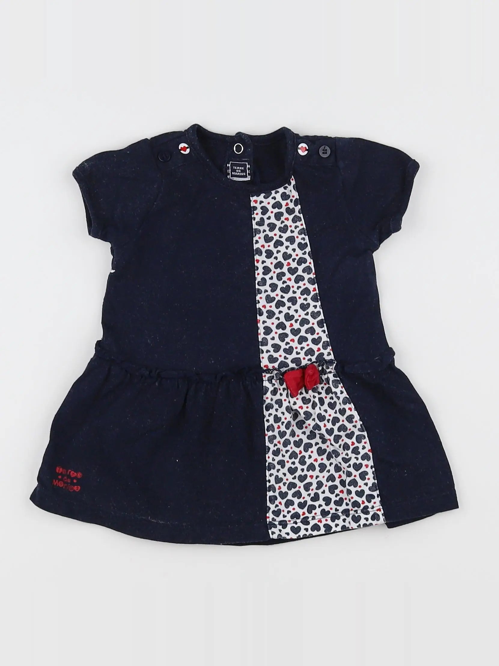 Terre de marins - robe bleu, blanc - 6 mois