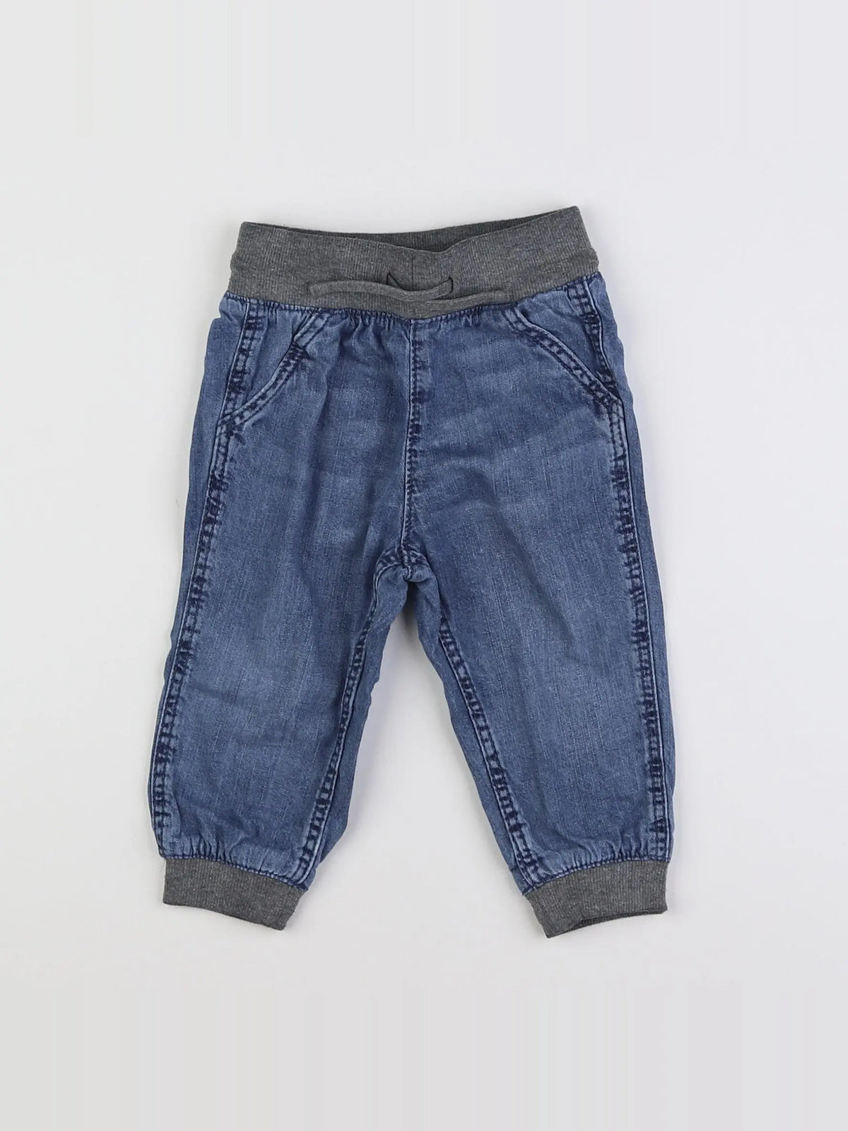 H&M - jean bleu - 12 mois