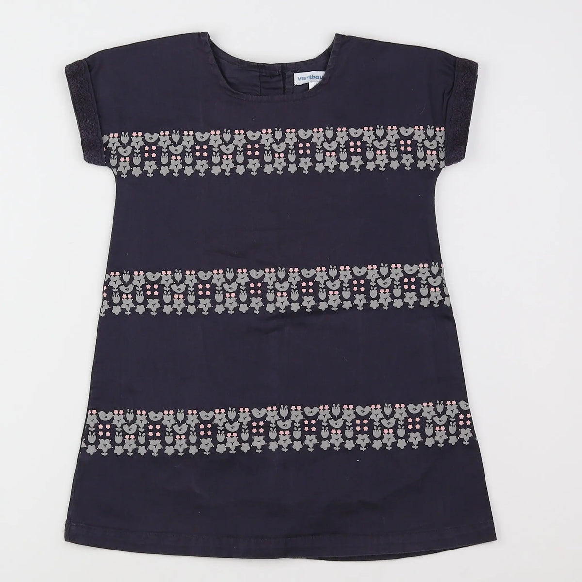 Vertbaudet - robe gris - 2 ans
