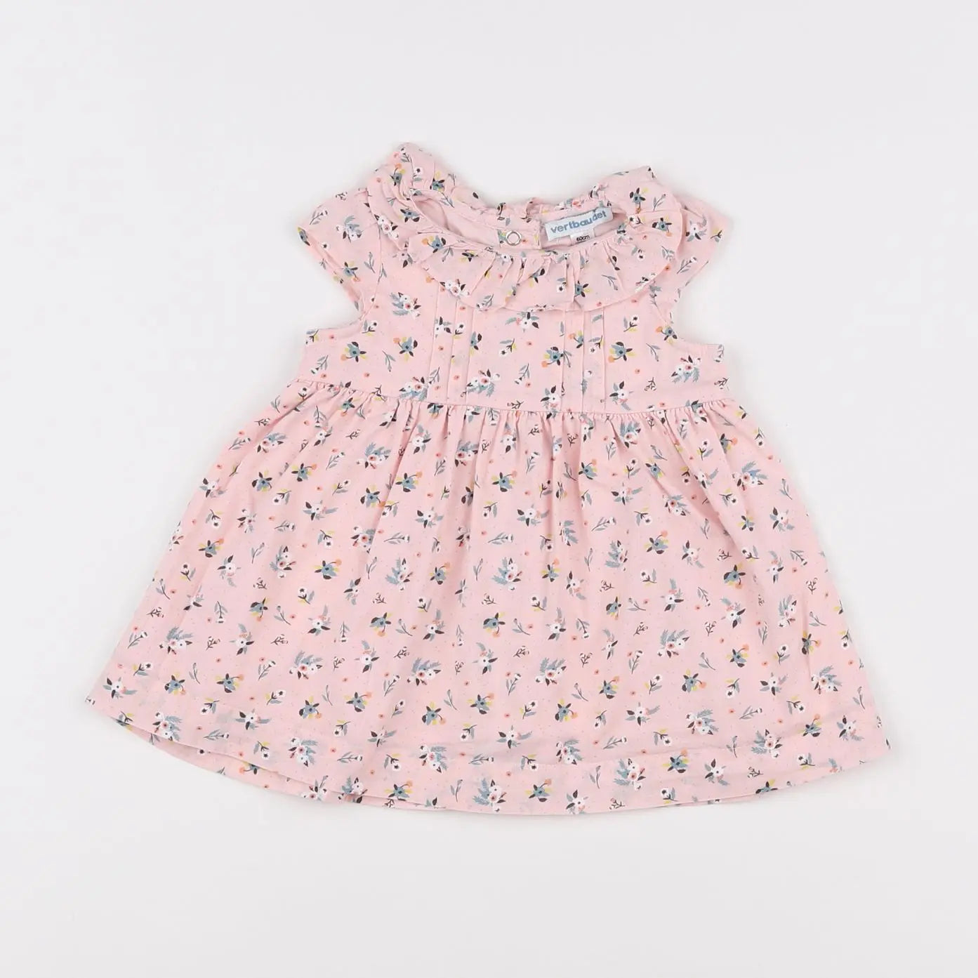 Vertbaudet - robe rose - 3 mois