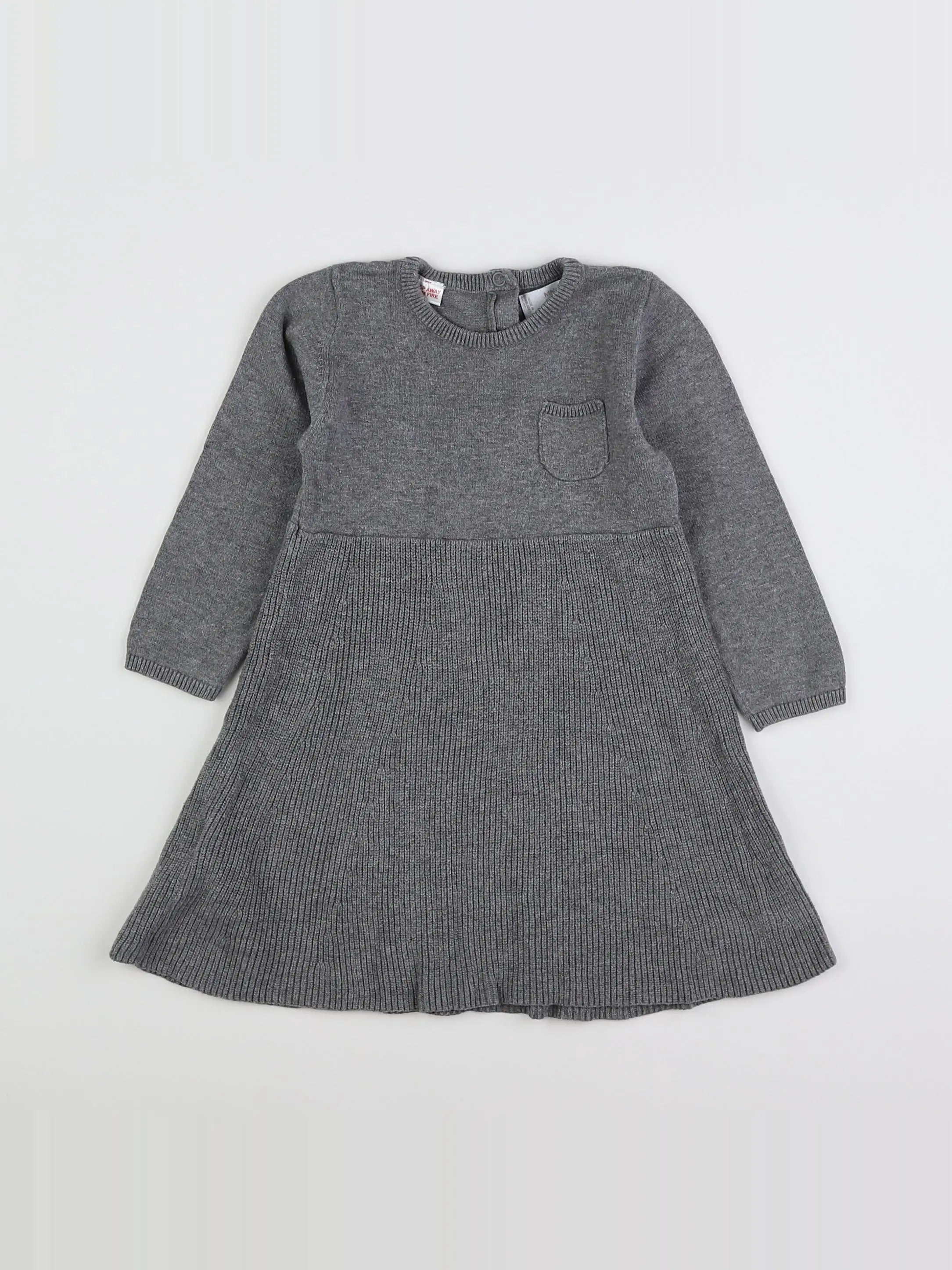 Mango - robe gris - 18 mois à 2 ans