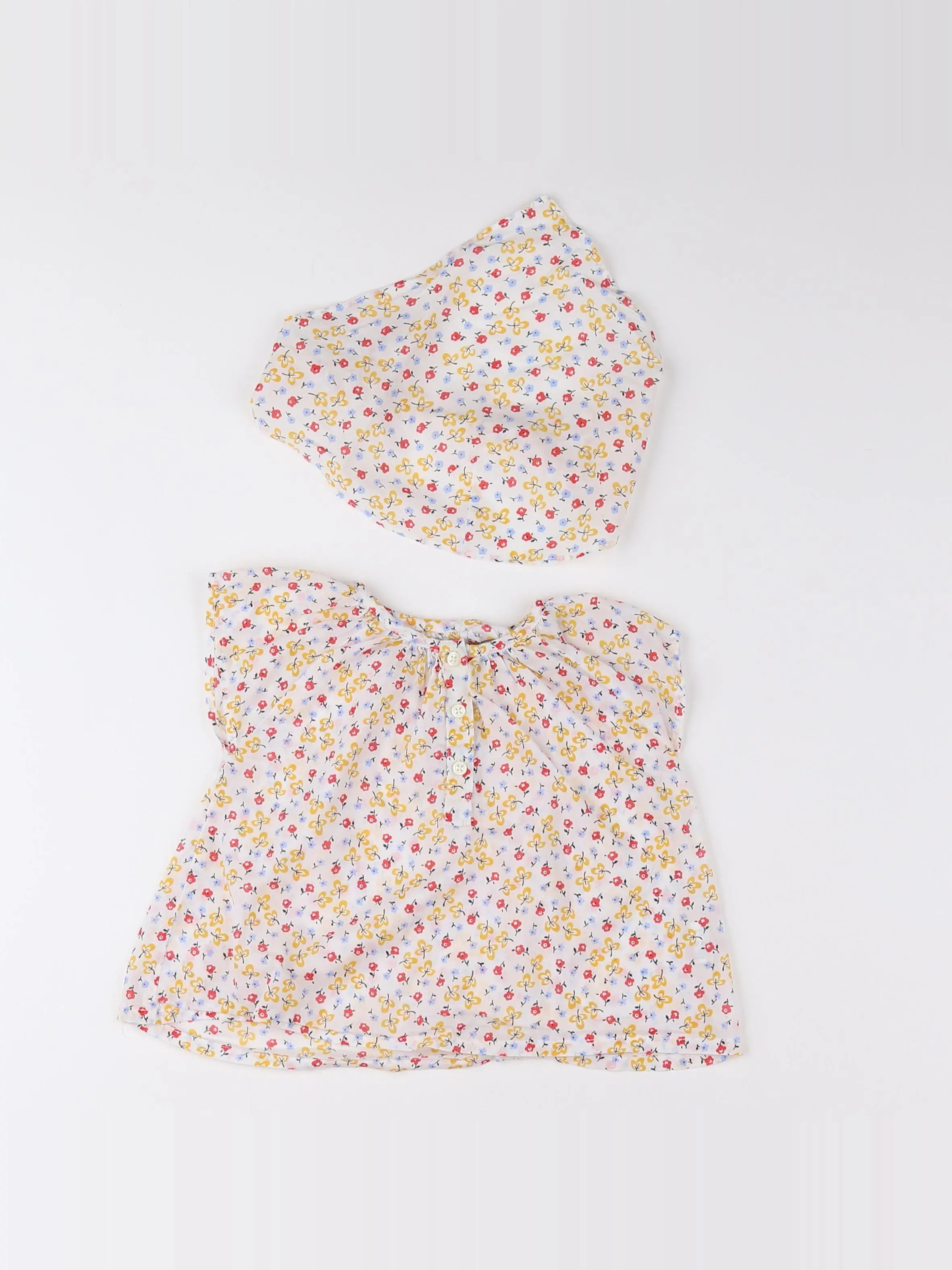 Boutchou - blouse beige - 12 mois