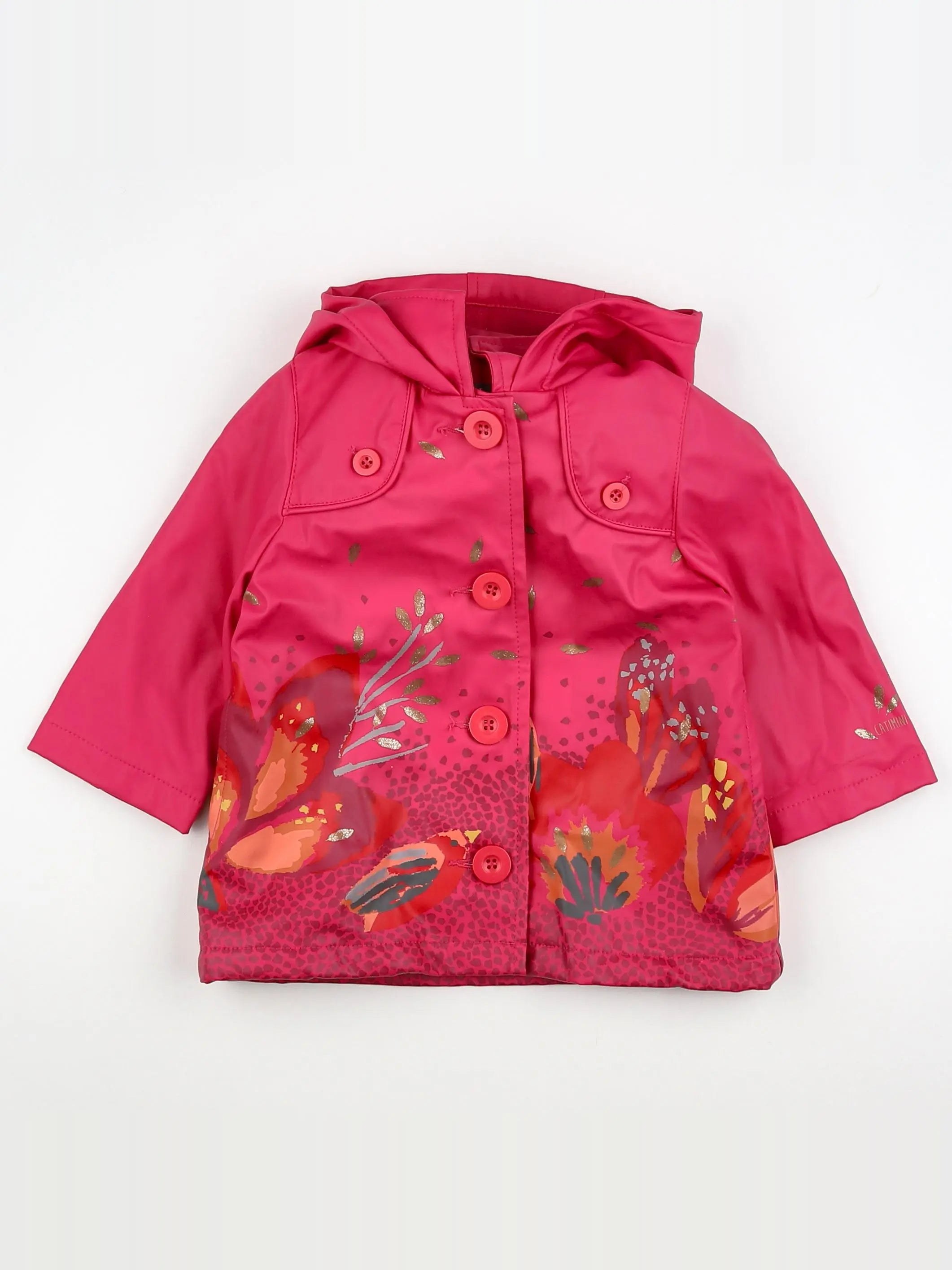 Catimini - manteau rose - 12 mois