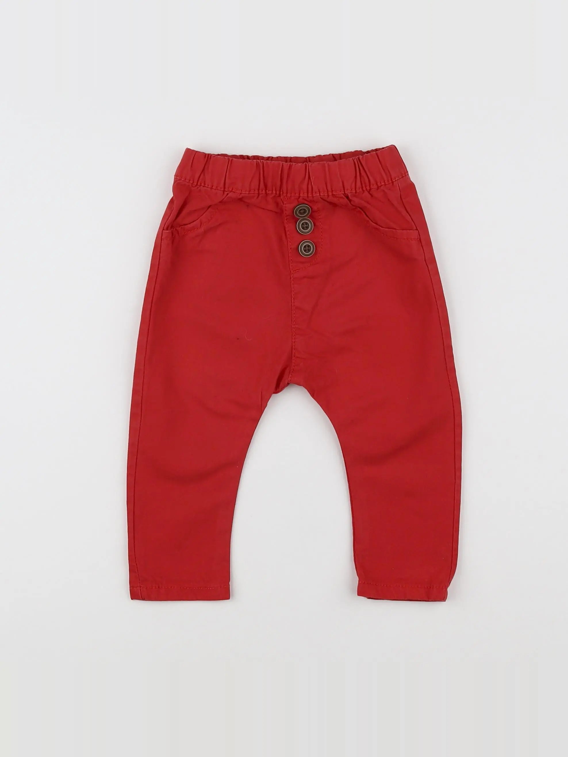 Tape à l'oeil - pantalon rouge - 9 mois