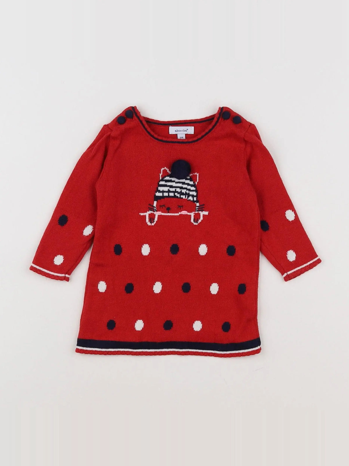 Absorba - robe rouge - 3 mois