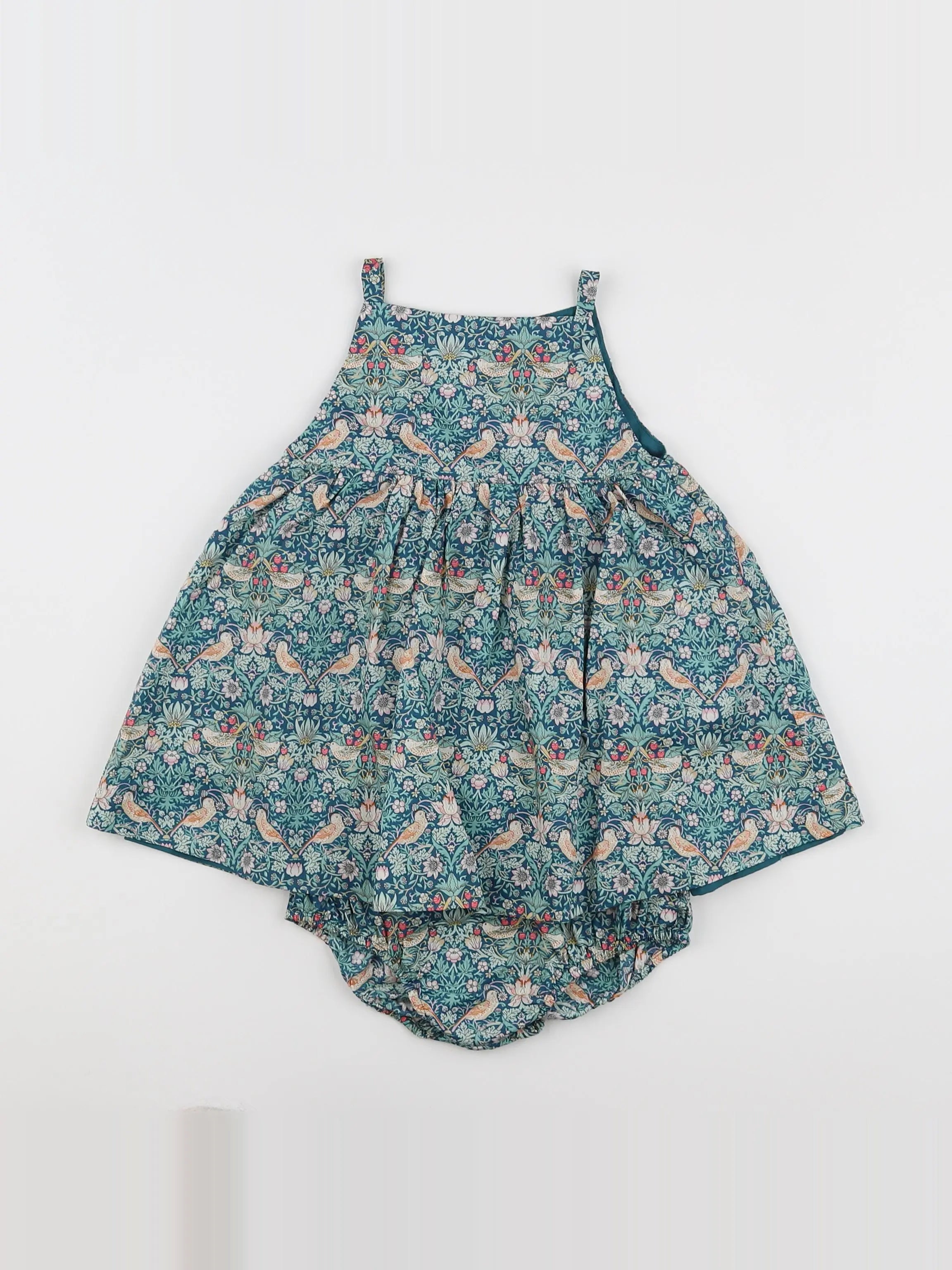 Natalys - robe vert - 9 mois